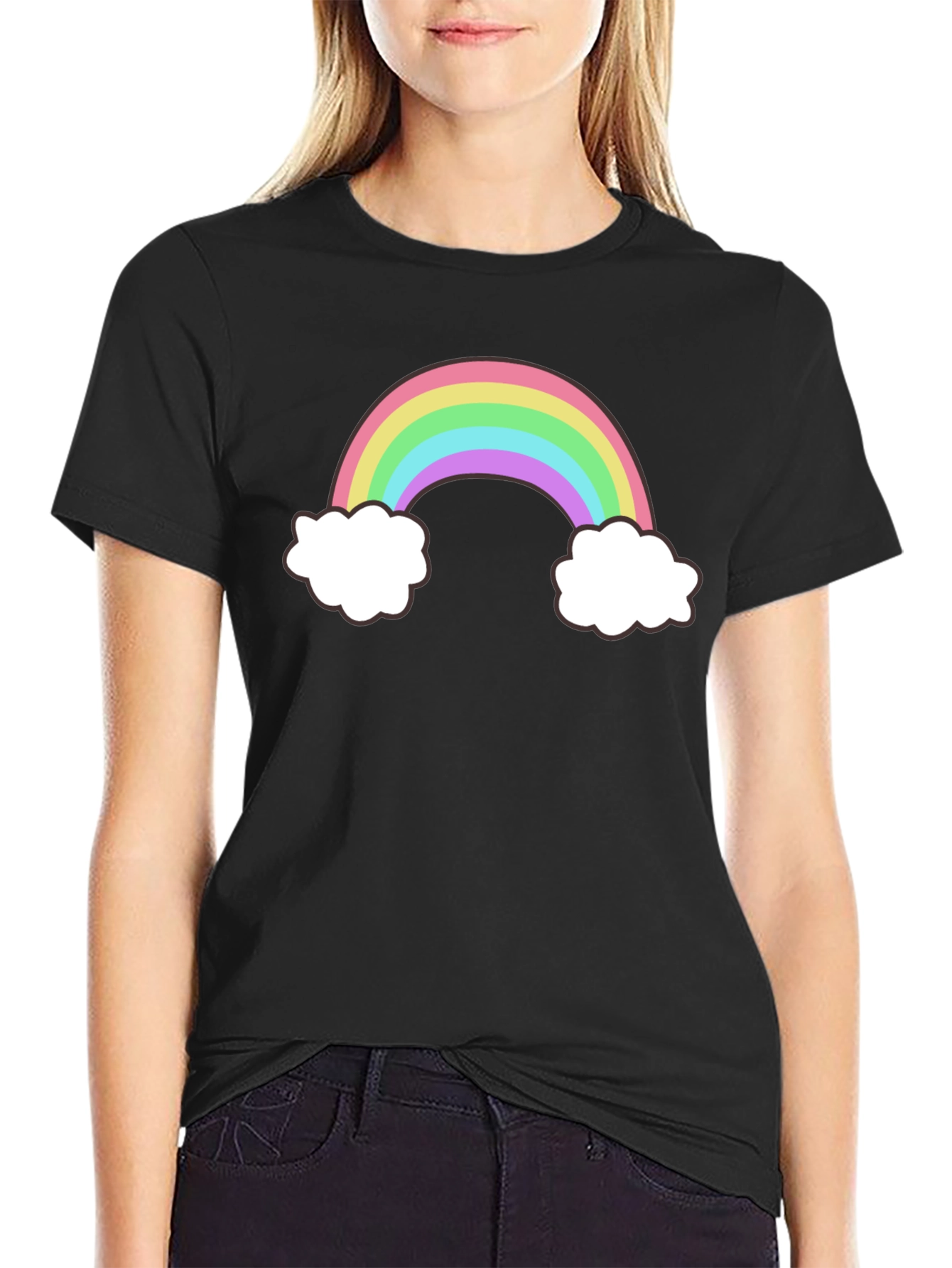 Rainbow & Clouds Graphic Tee