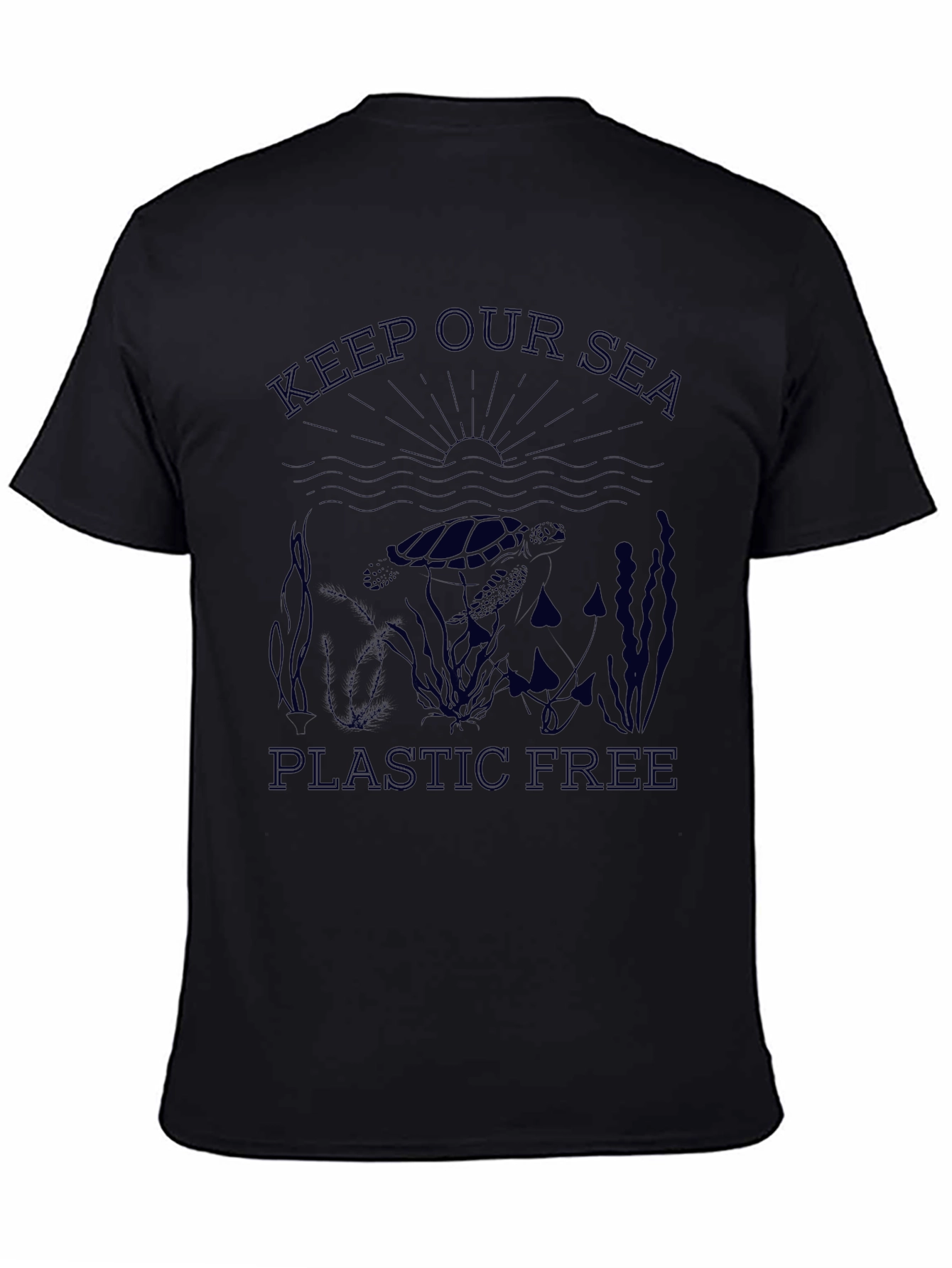 Keep Our Sea Plastic Free Graphic T-Shirt