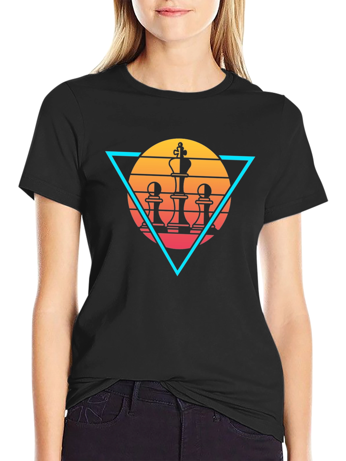 Chess King Graphic Tee - Retro Style