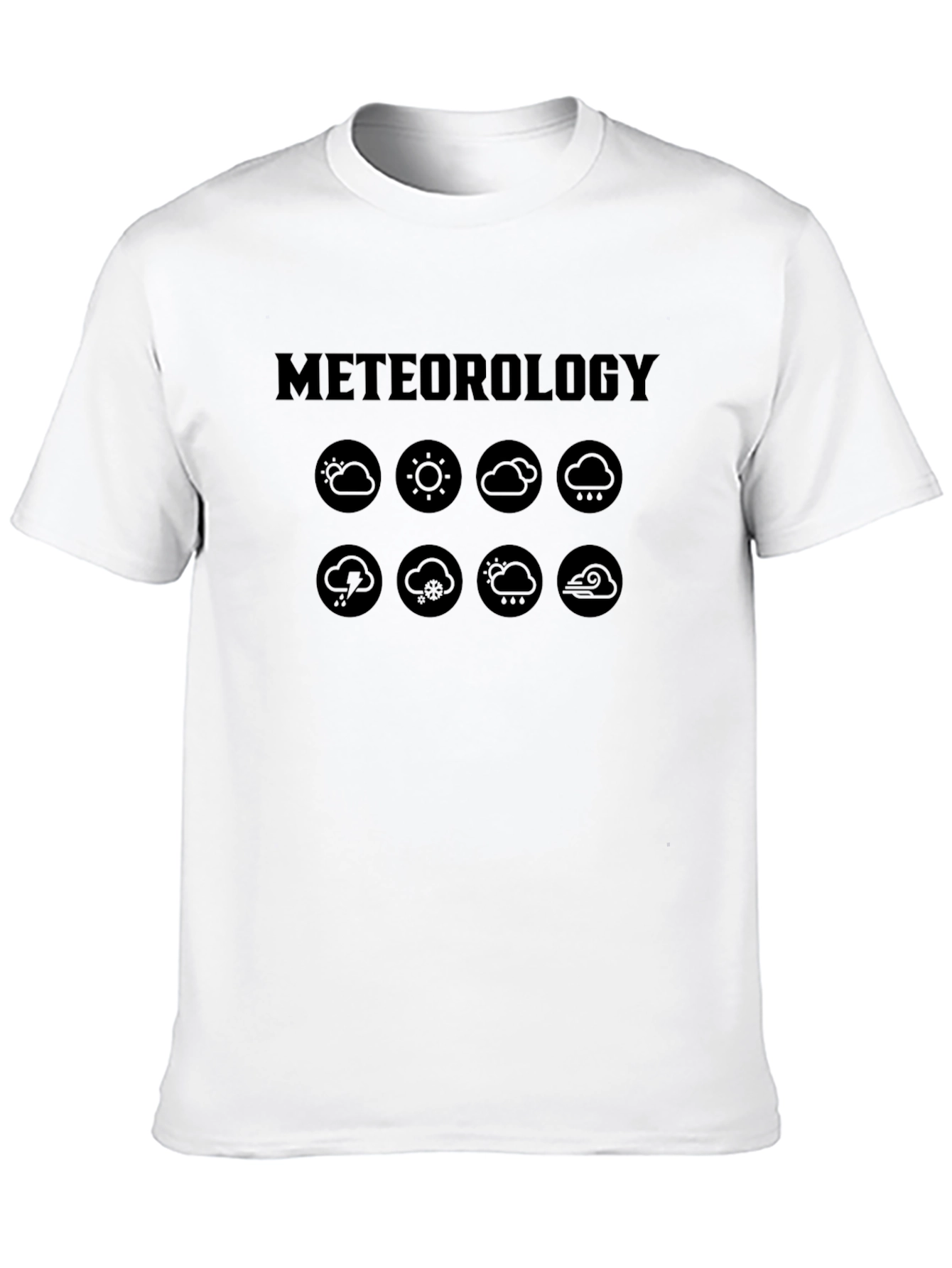 Meteorology Weather Icons Graphic T-Shirt