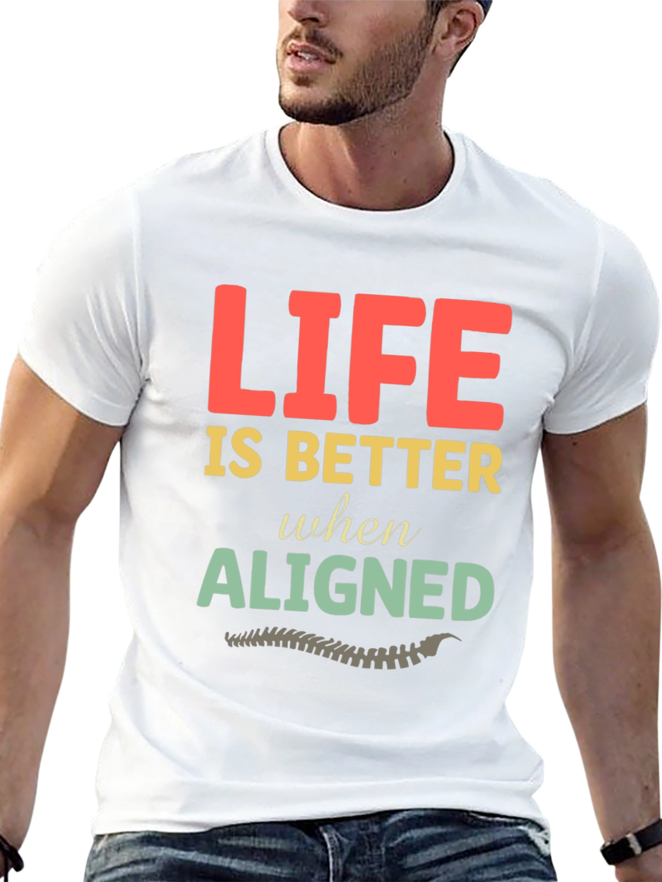 Life is Better Aligned Chiropractic T-Shirt