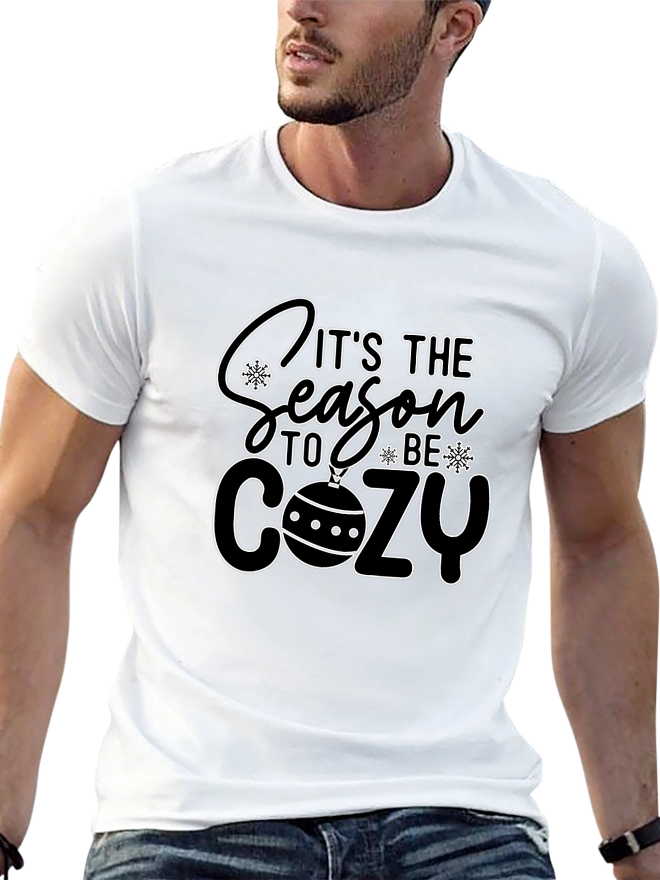 Its The Season To Be Cozy Black T-Shirt