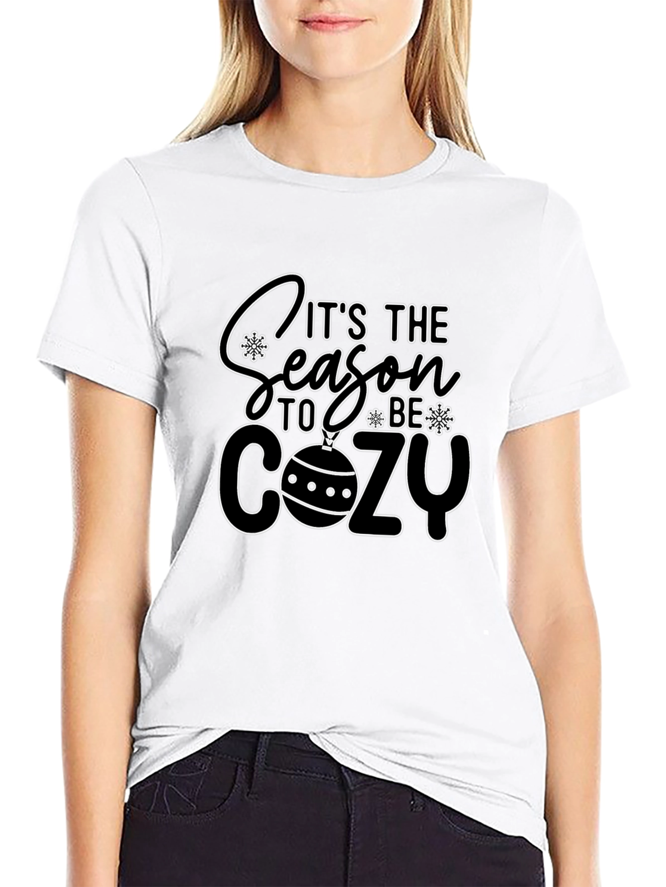 Its The Season To Be Cozy Black T-Shirt