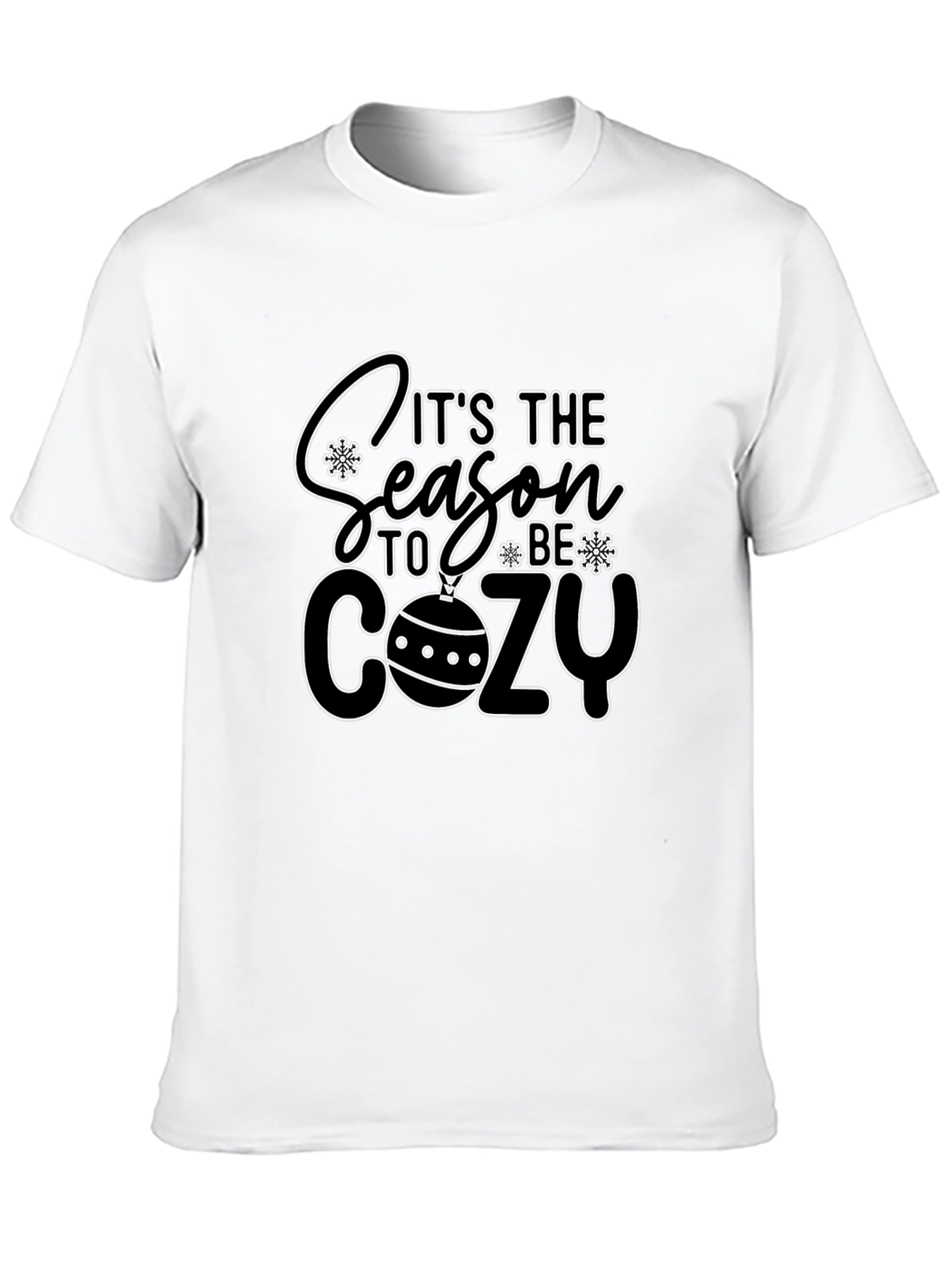 Its The Season To Be Cozy Black T-Shirt