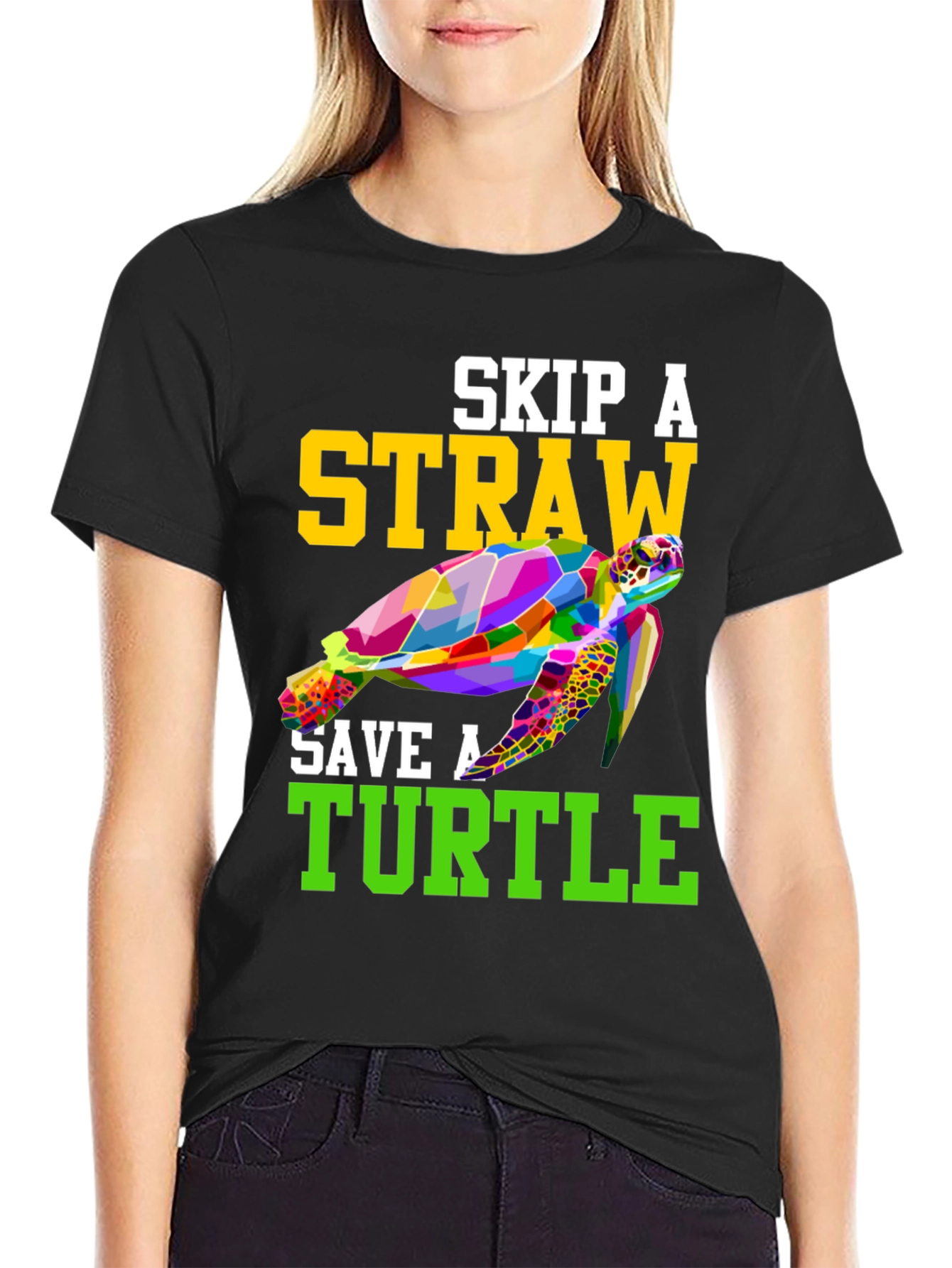 Skip A Straw Save A Turtle T-Shirt