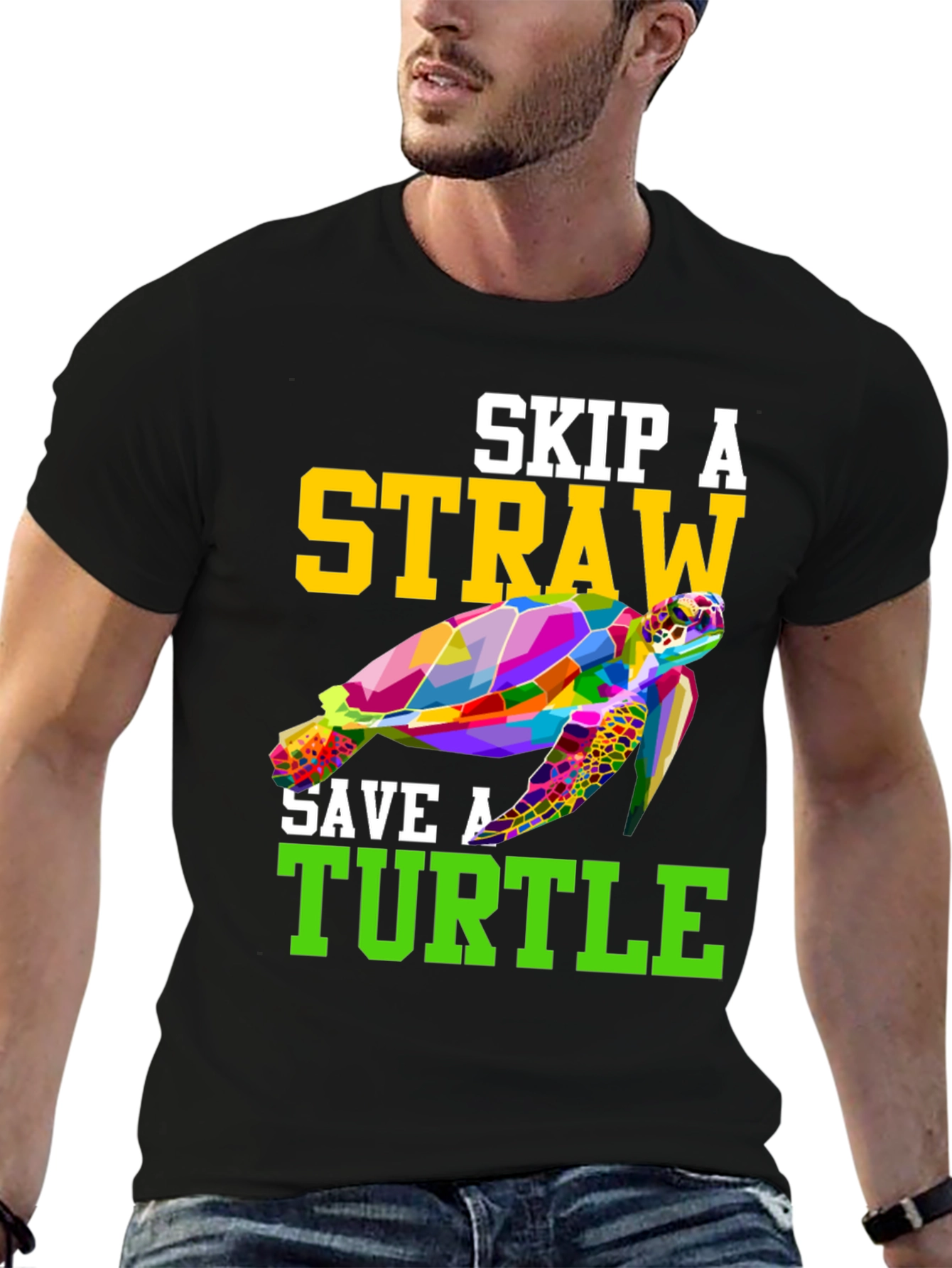 Skip A Straw Save A Turtle T-Shirt