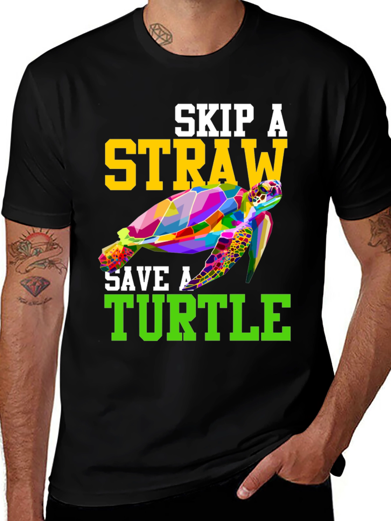 Skip A Straw Save A Turtle T-Shirt