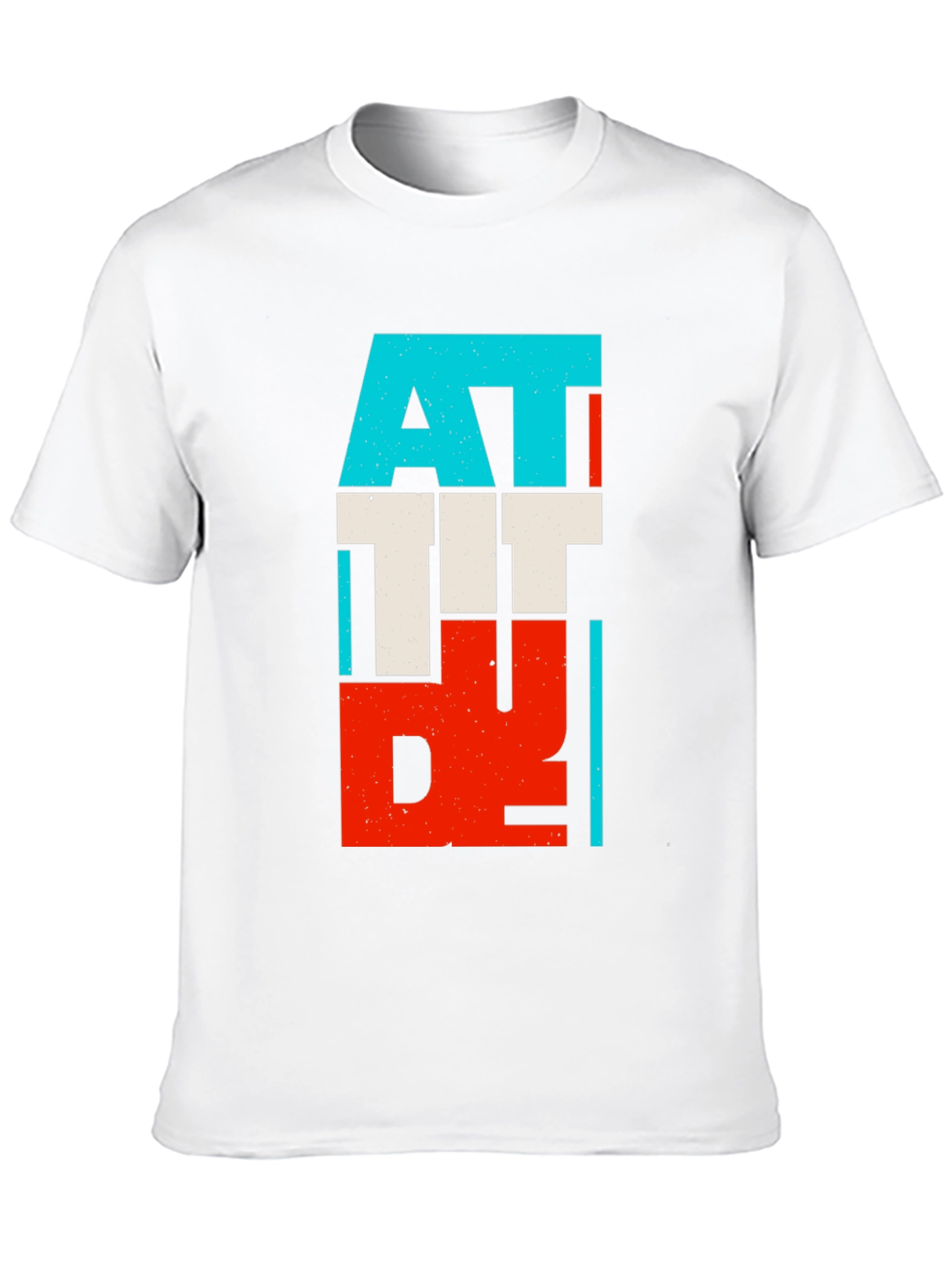 Attitude Graphic Print Black T-Shirt