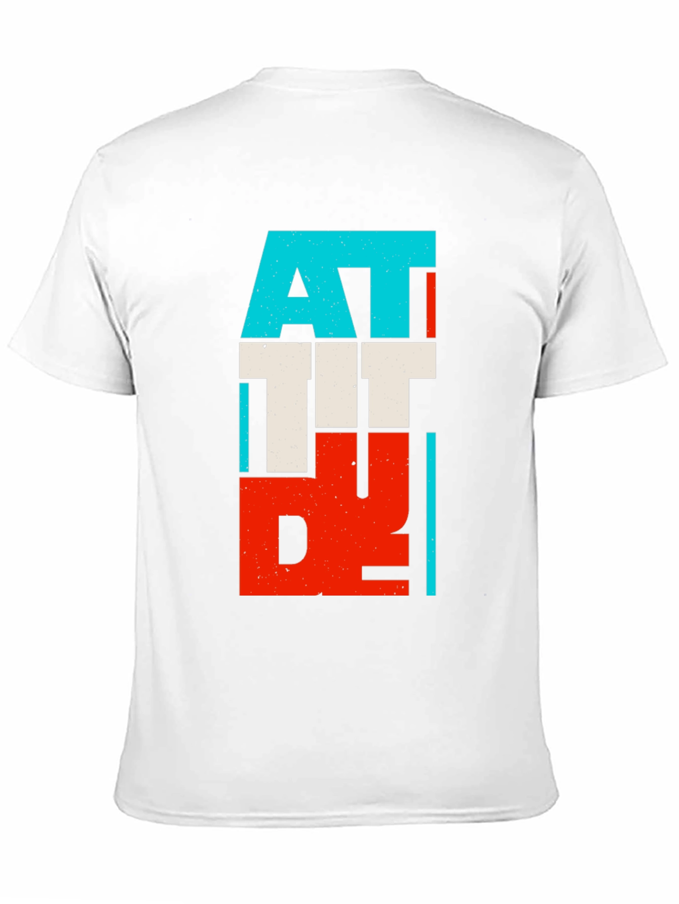 Attitude Graphic Print Black T-Shirt