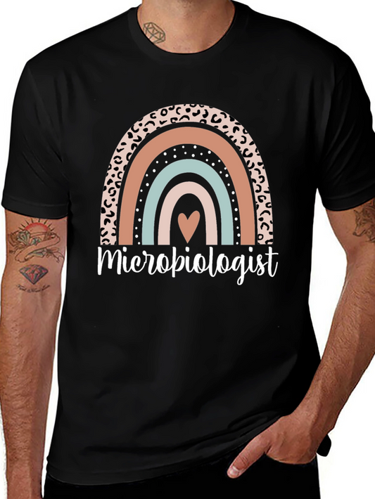Microbiologist Rainbow Graphic Tee