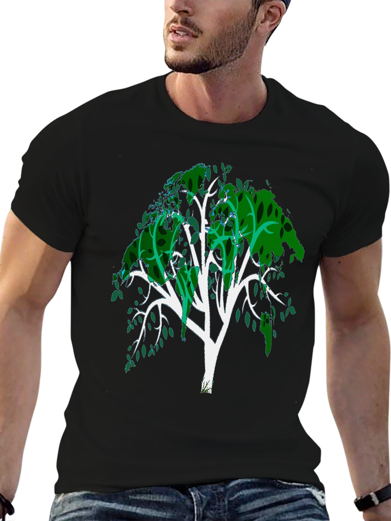 Tree Graphic Tee - Mens Black T-Shirt