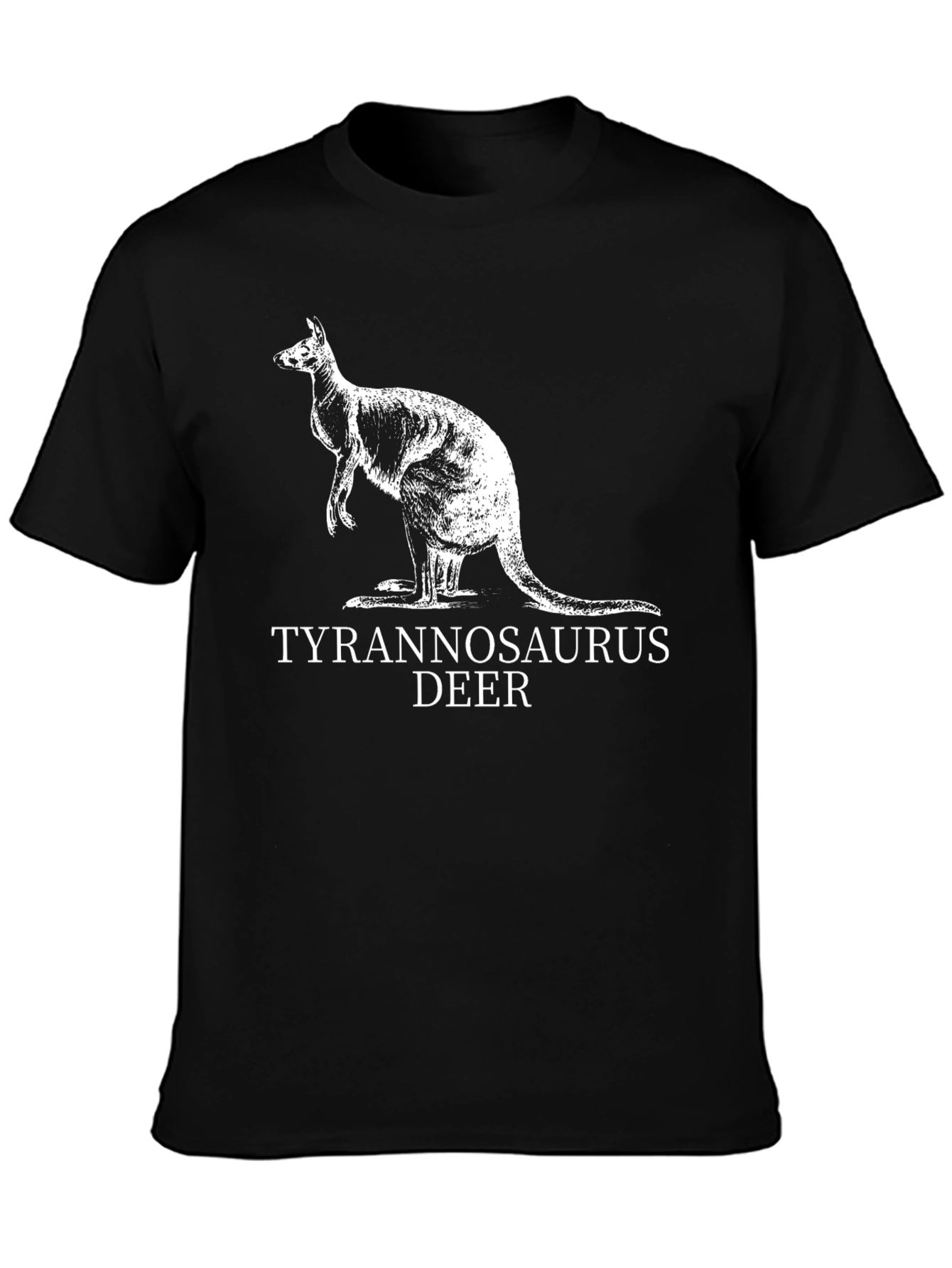 Tyrannosaurus Deer Kangaroo Graphic T-Shirt