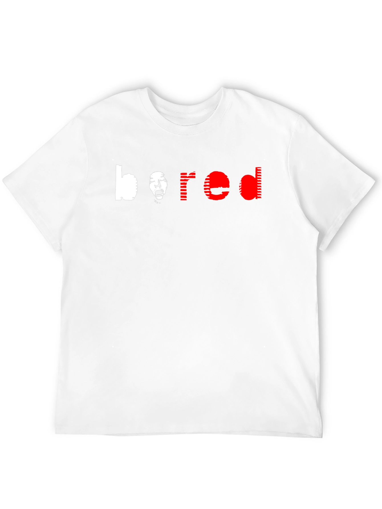 Bored Graphic Tee - Mens Black Crewneck T-Shirt