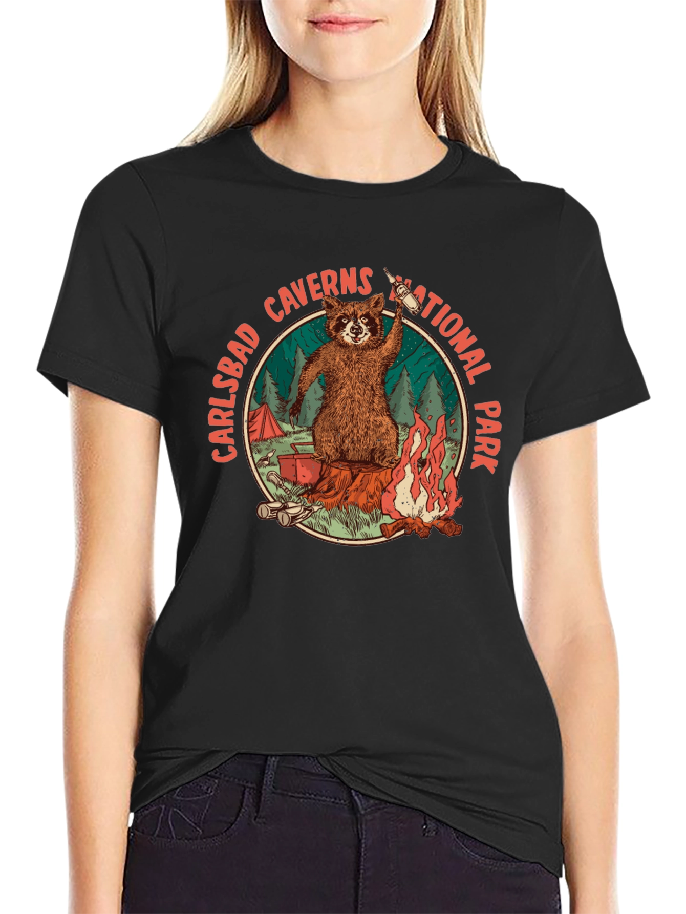 Carlsbad Caverns National Park Raccoon Tee