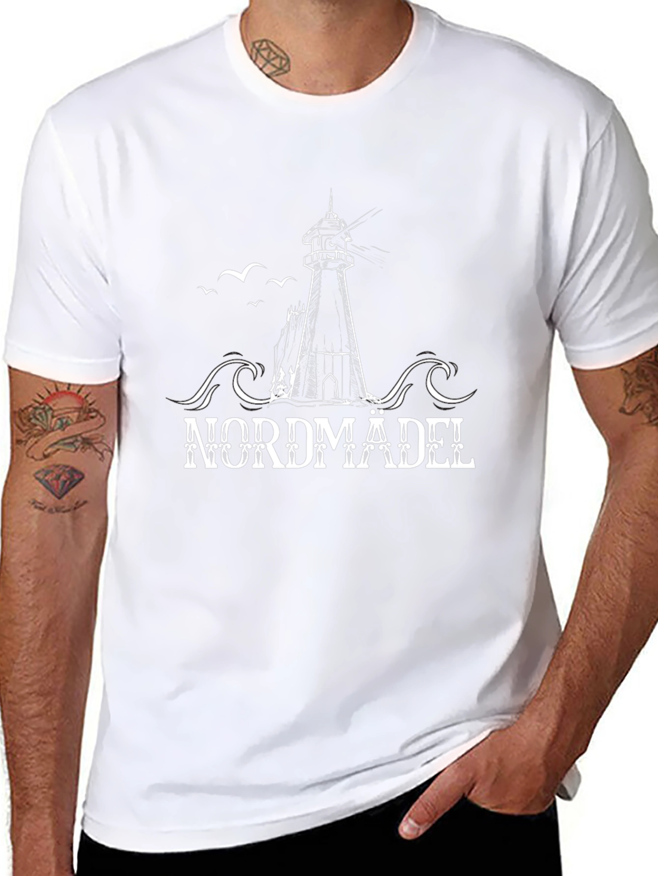Nordmädel Lighthouse Graphic T-Shirt