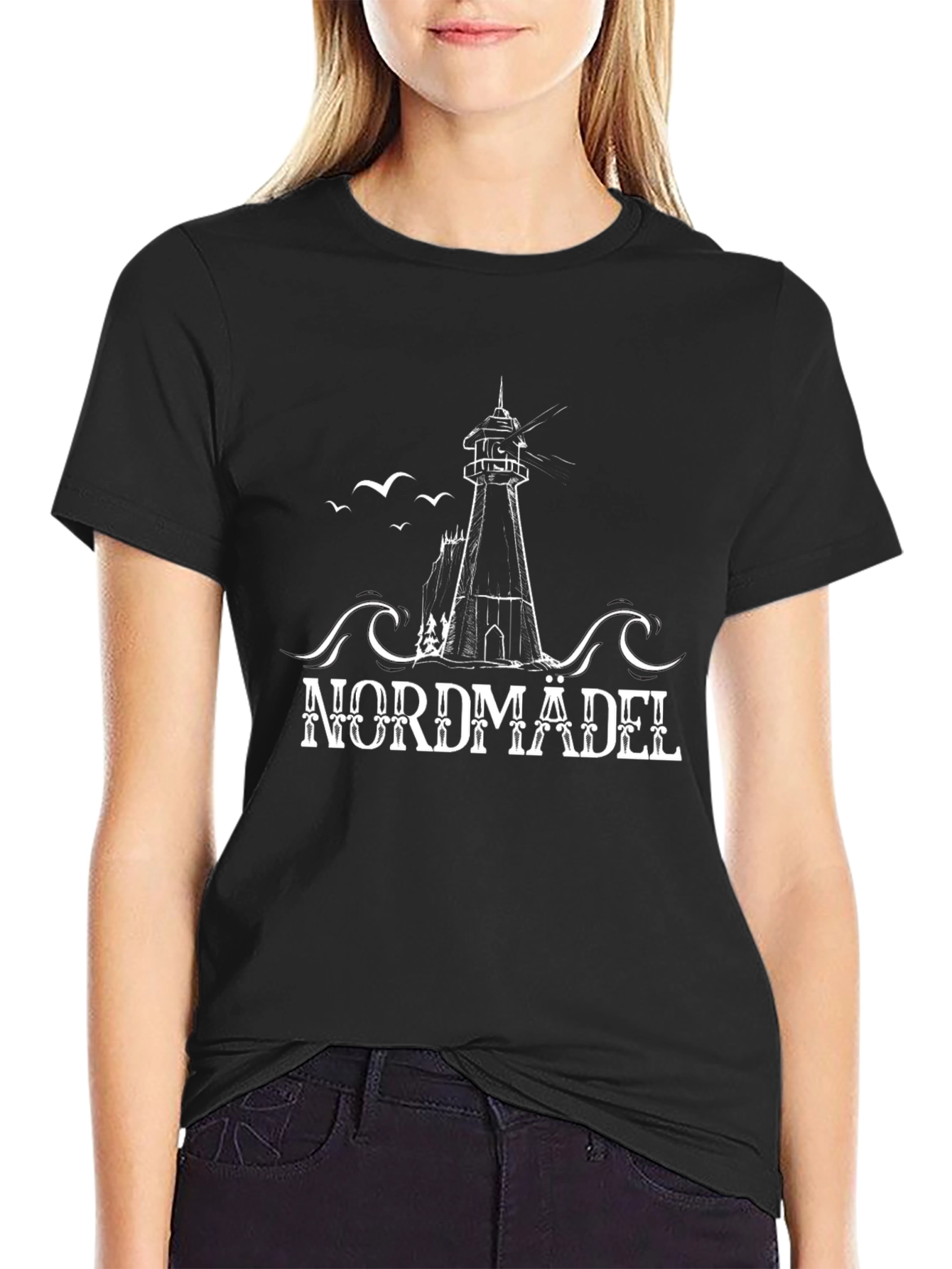 Nordmädel Lighthouse Graphic T-Shirt