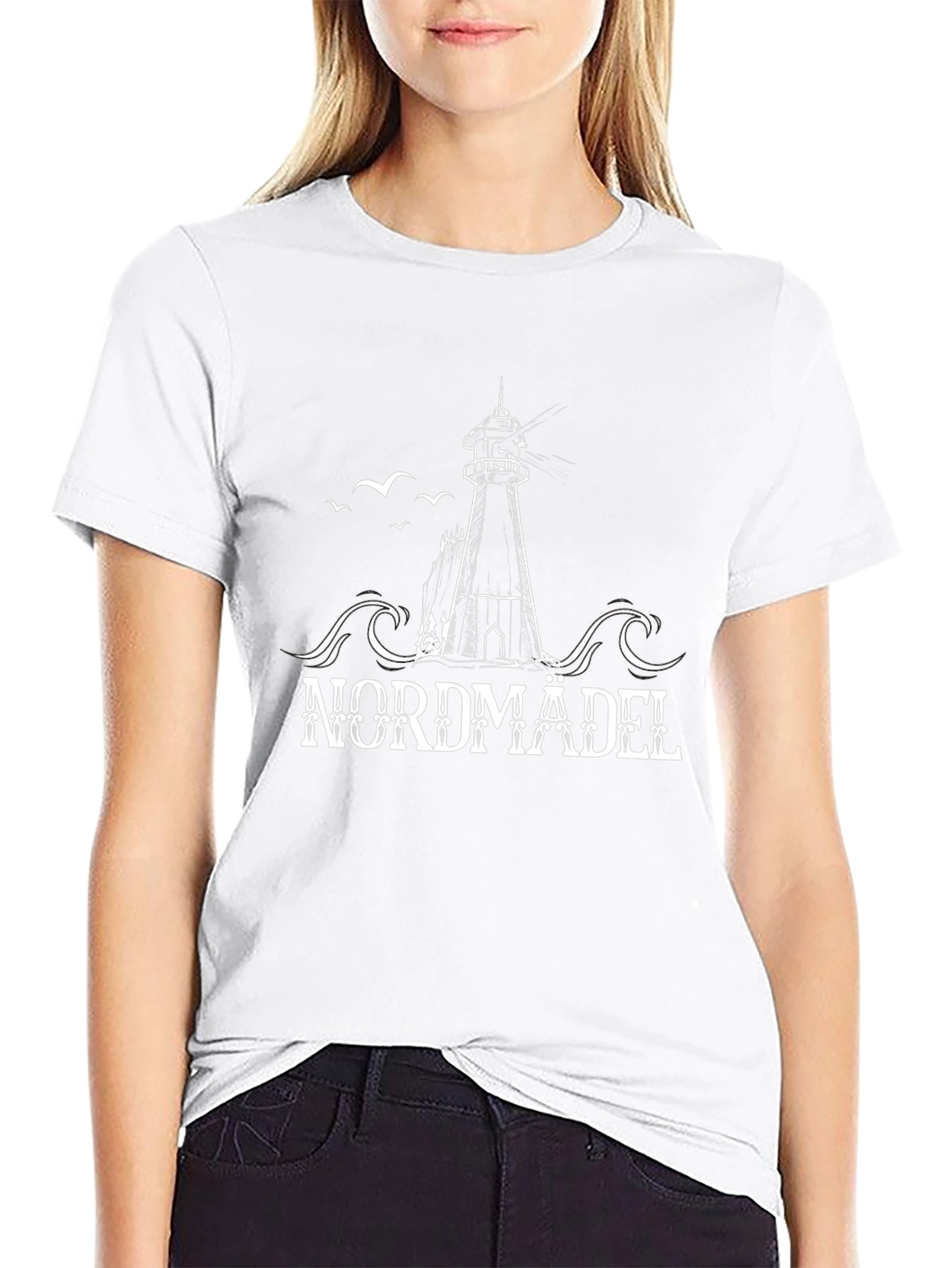 Nordmädel Lighthouse Graphic T-Shirt
