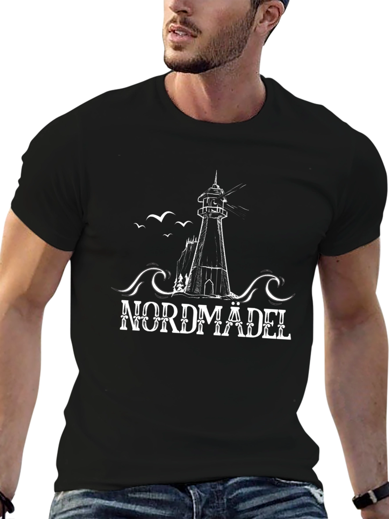 Nordmädel Lighthouse Graphic T-Shirt