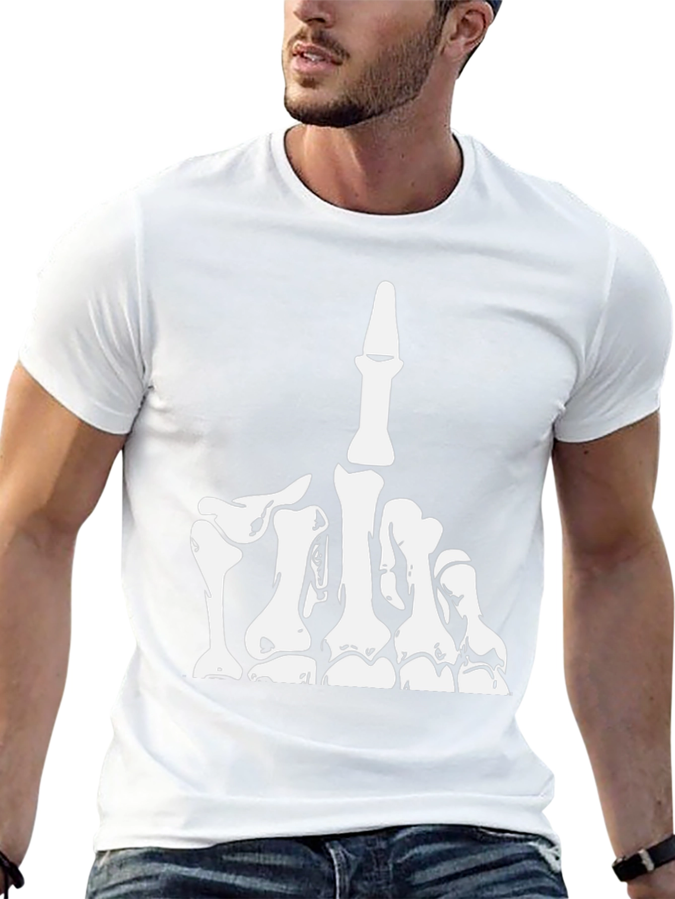 Skeleton Hand Graphic Tee