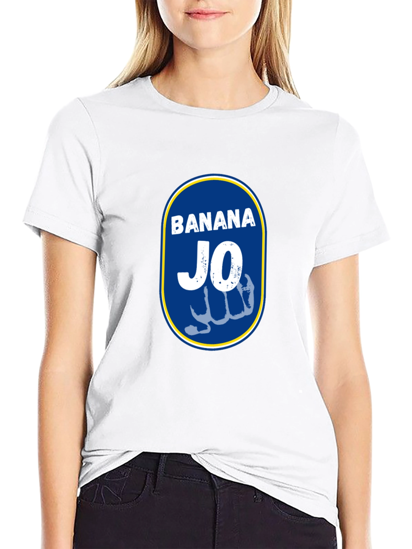 Banana Jo Graphic Tee - Black Cotton T-Shirt