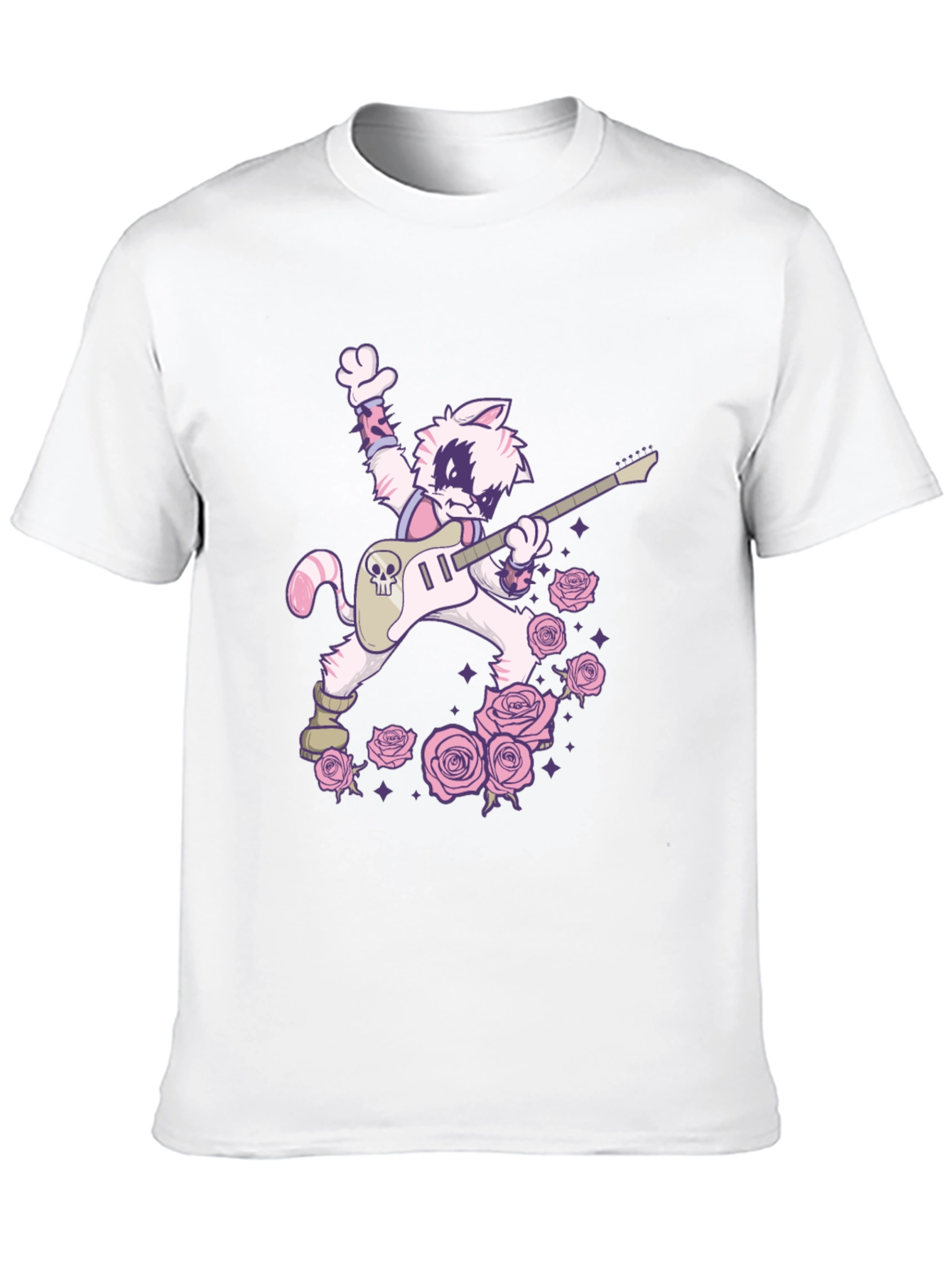 Rockstar Cat T-Shirt - Cool Graphic Tee