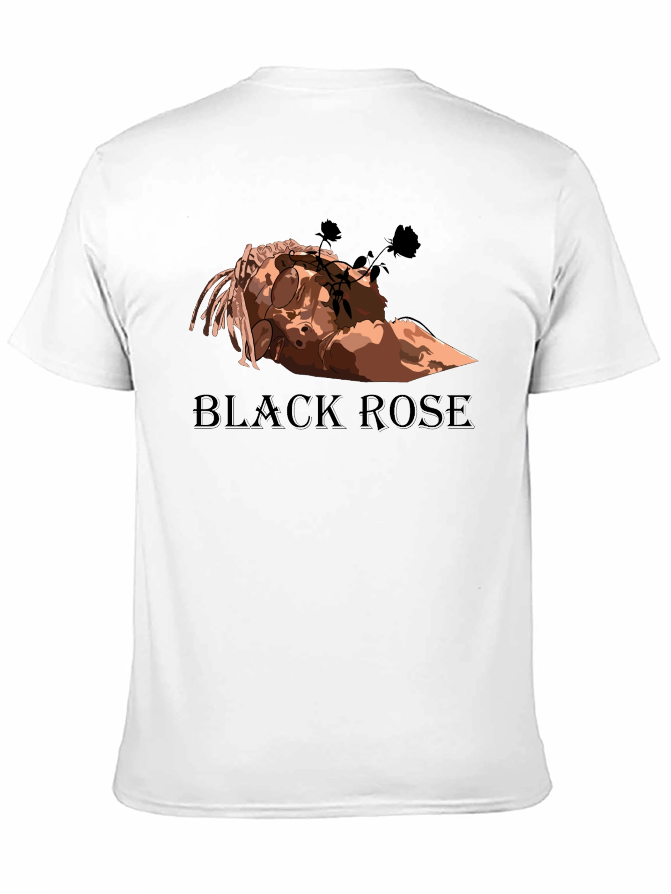Black Rose Graphic Tee - Stylish Mens T-Shirt