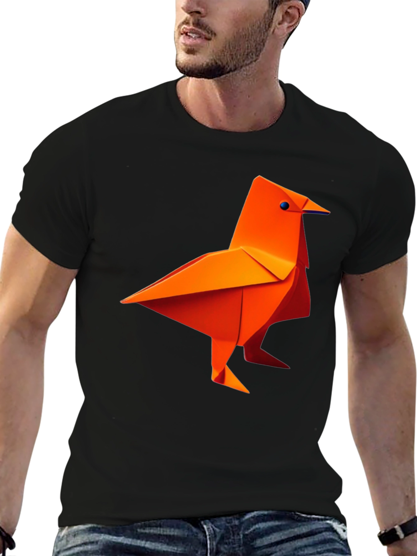 Origami Bird Graphic Tee - Stylish and Unique