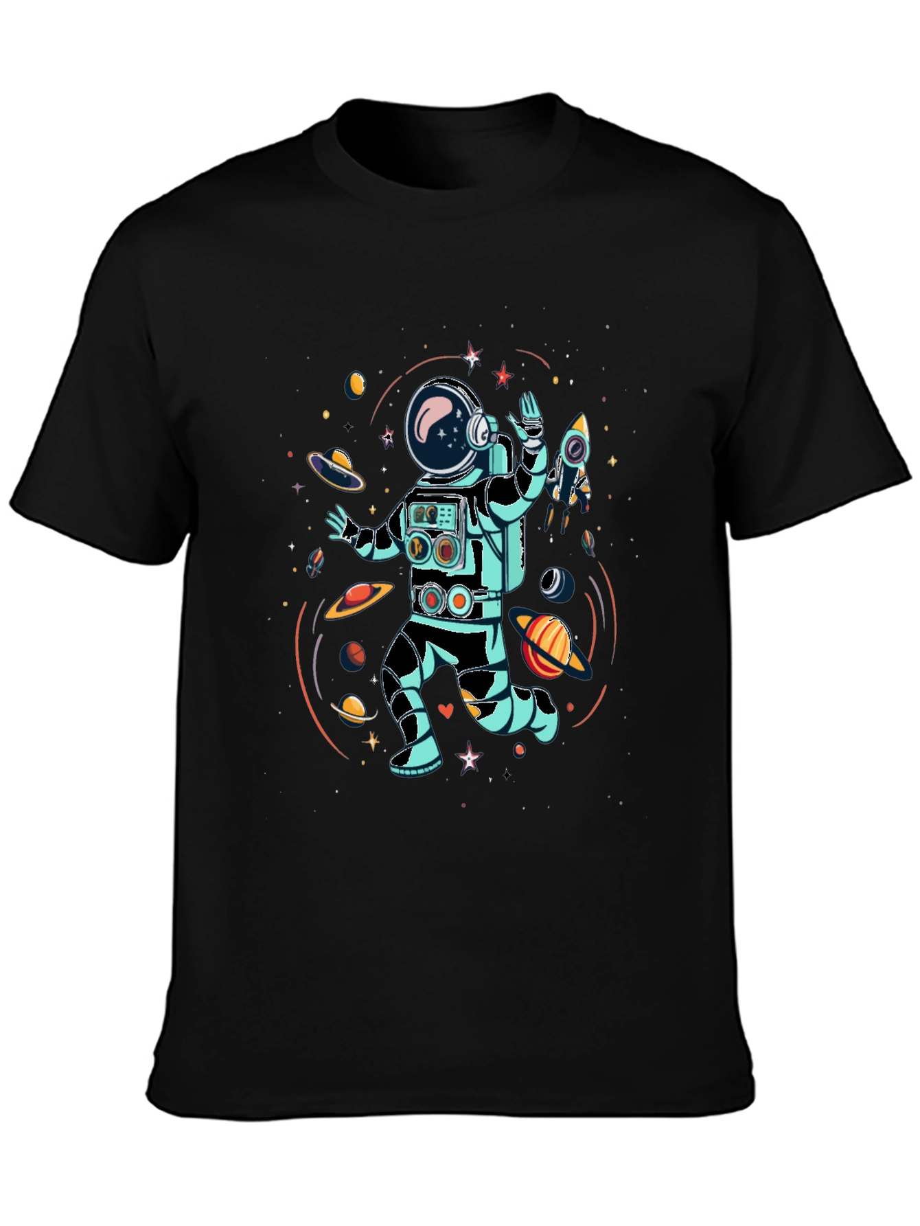 Astronaut Space Adventure Graphic Tee