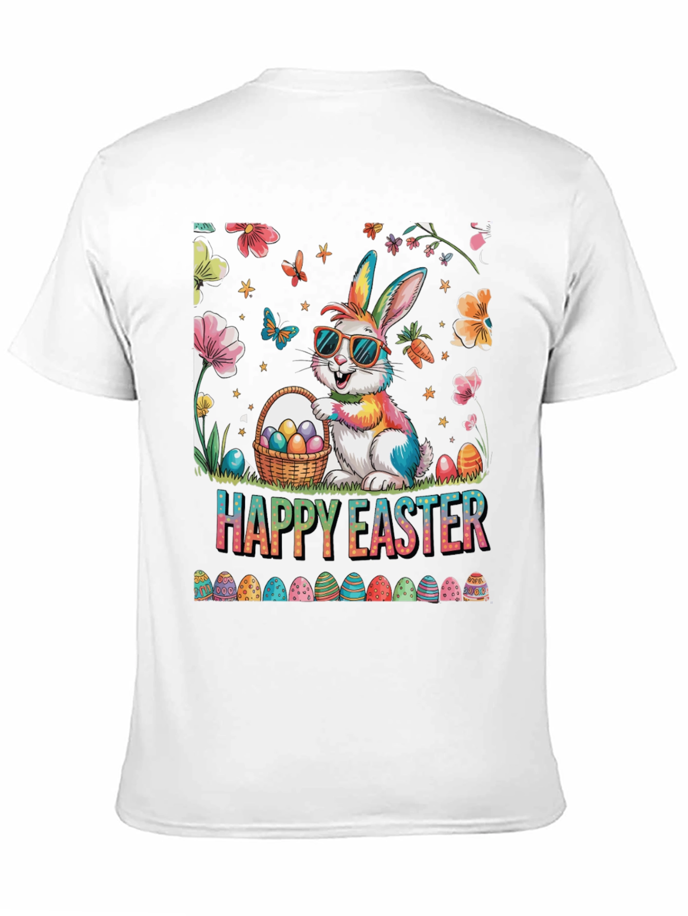 Happy Easter Bunny T-Shirt - Festive Holiday Apparel