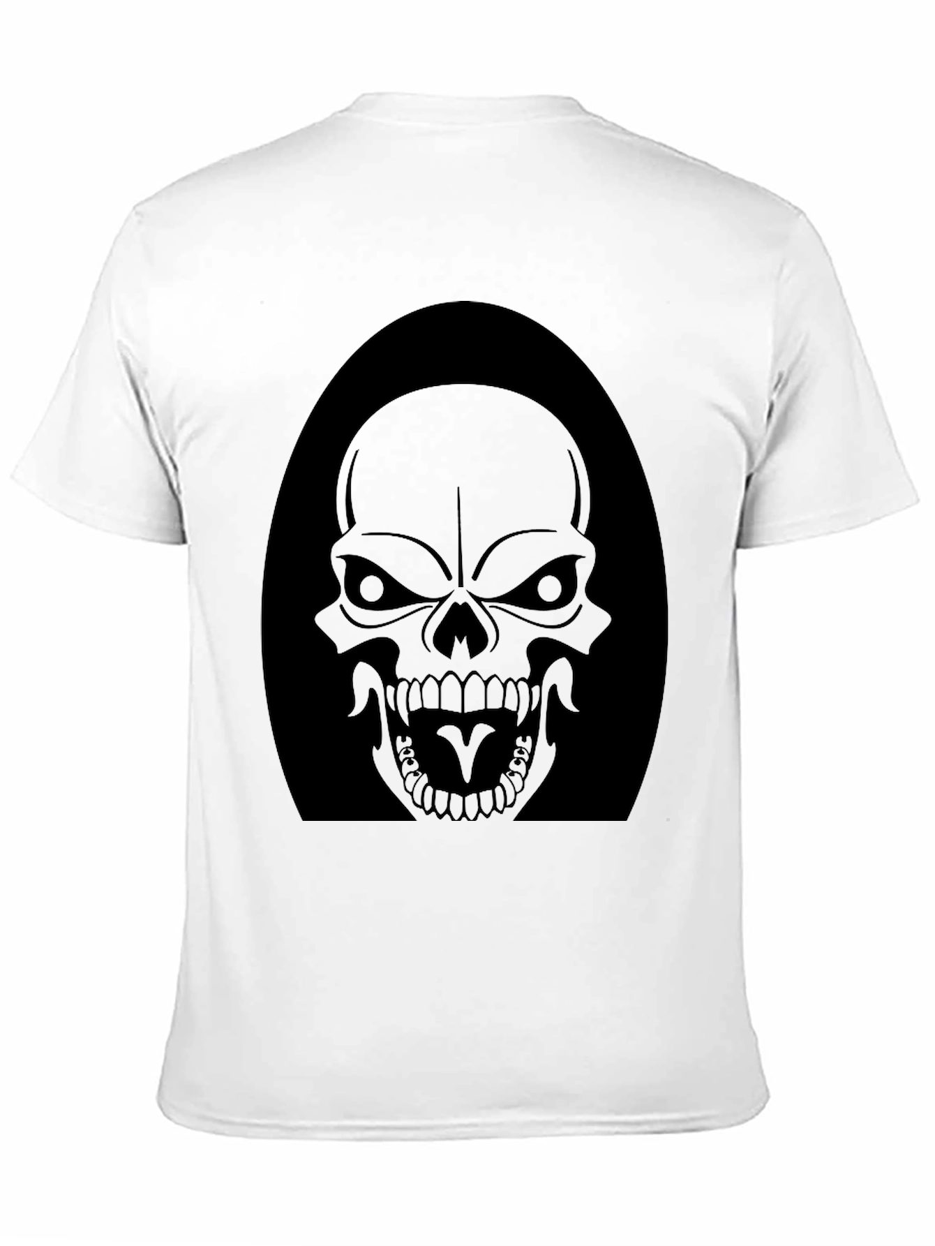 Black Skull Graphic Tee - Dark Reaper Design