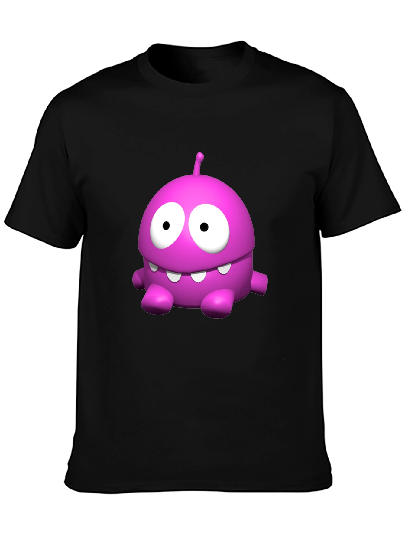 Funny Pink Monster Graphic T-Shirt