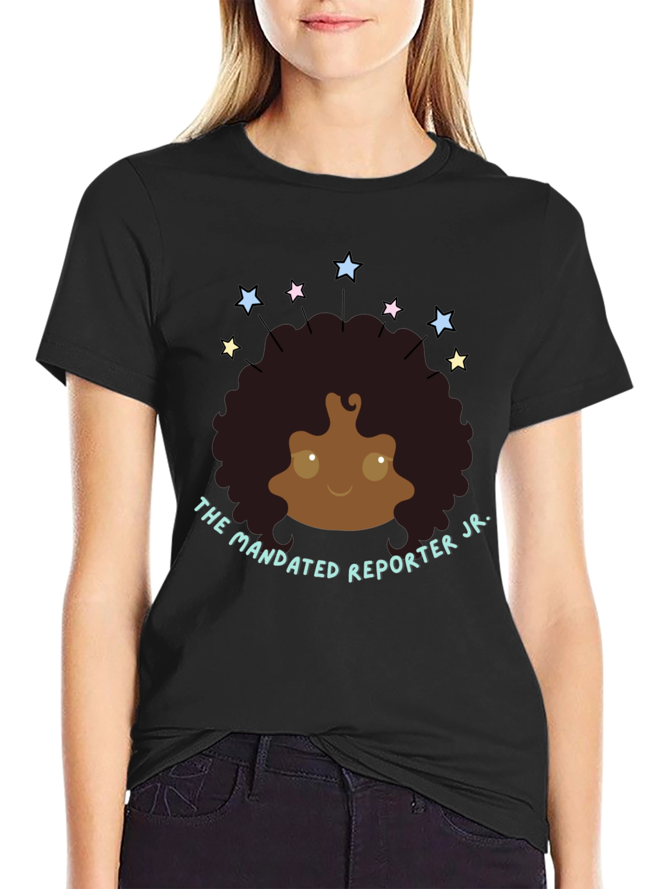 The Mandated Reporter Jr. Black T-Shirt