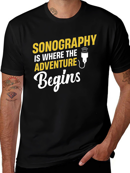 Sonography Adventure T-Shirt - Medical Imaging Tee