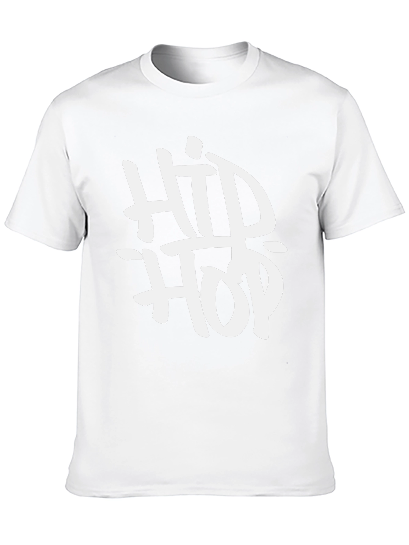 Hip Hop Graphic T-Shirt - Black Casual Tee