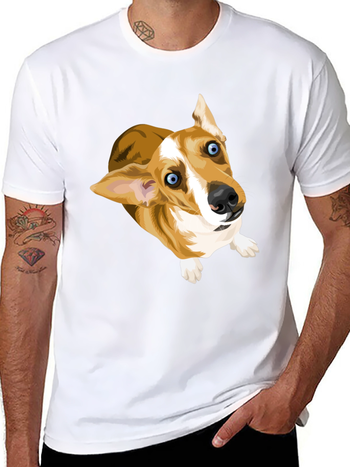 Corgi Pup Graphic T-Shirt