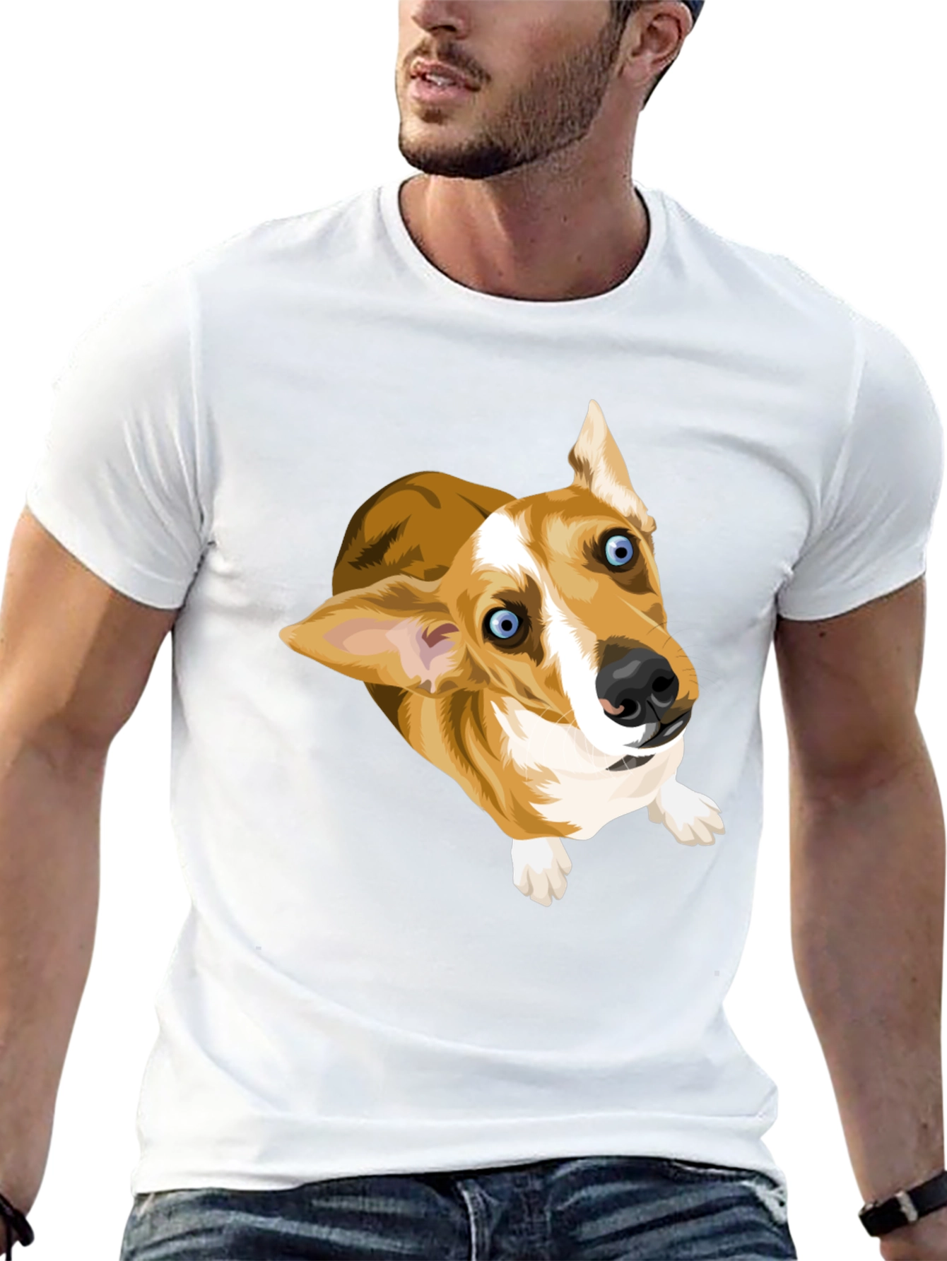 Corgi Pup Graphic T-Shirt
