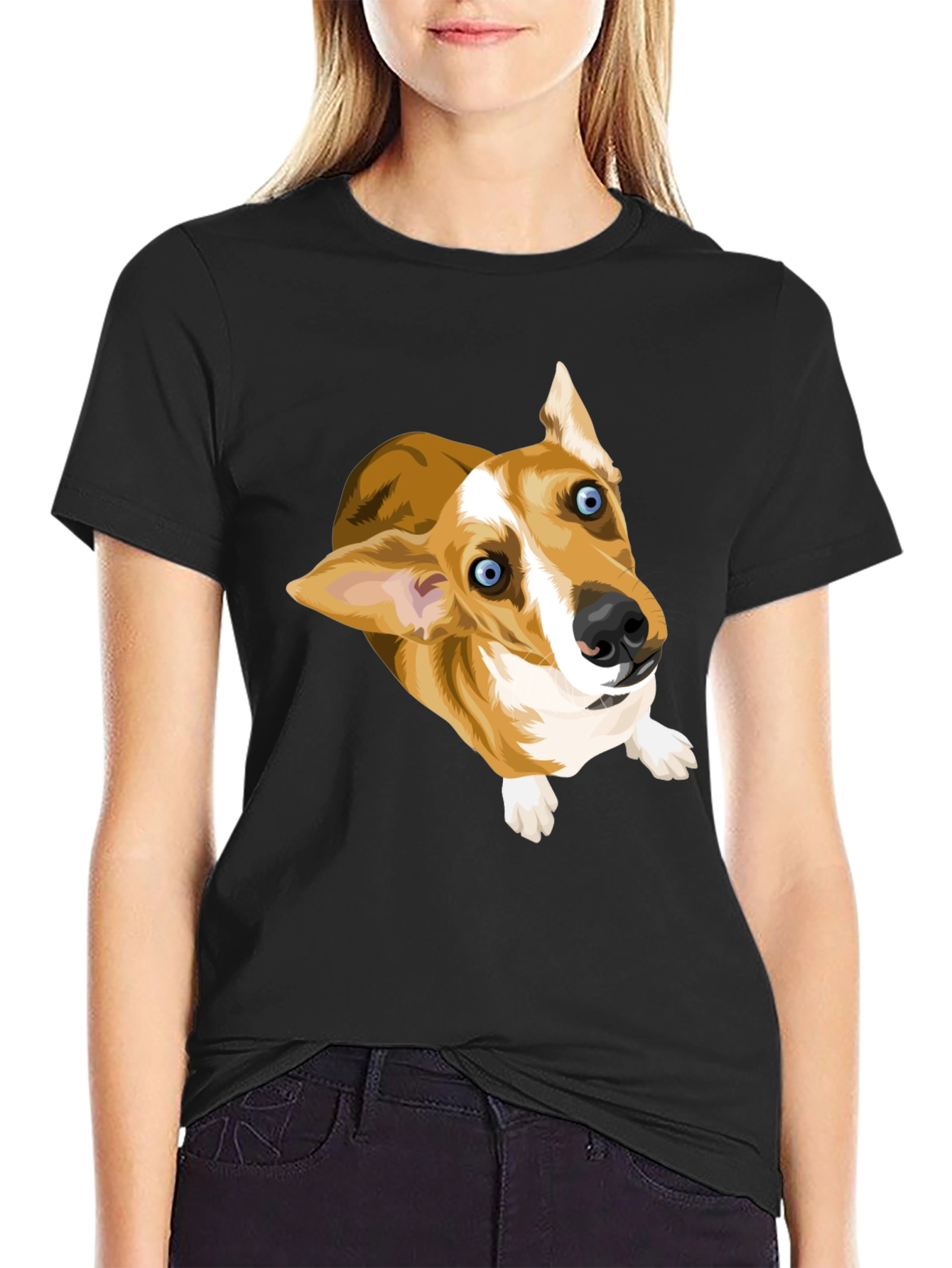 Corgi Pup Graphic T-Shirt
