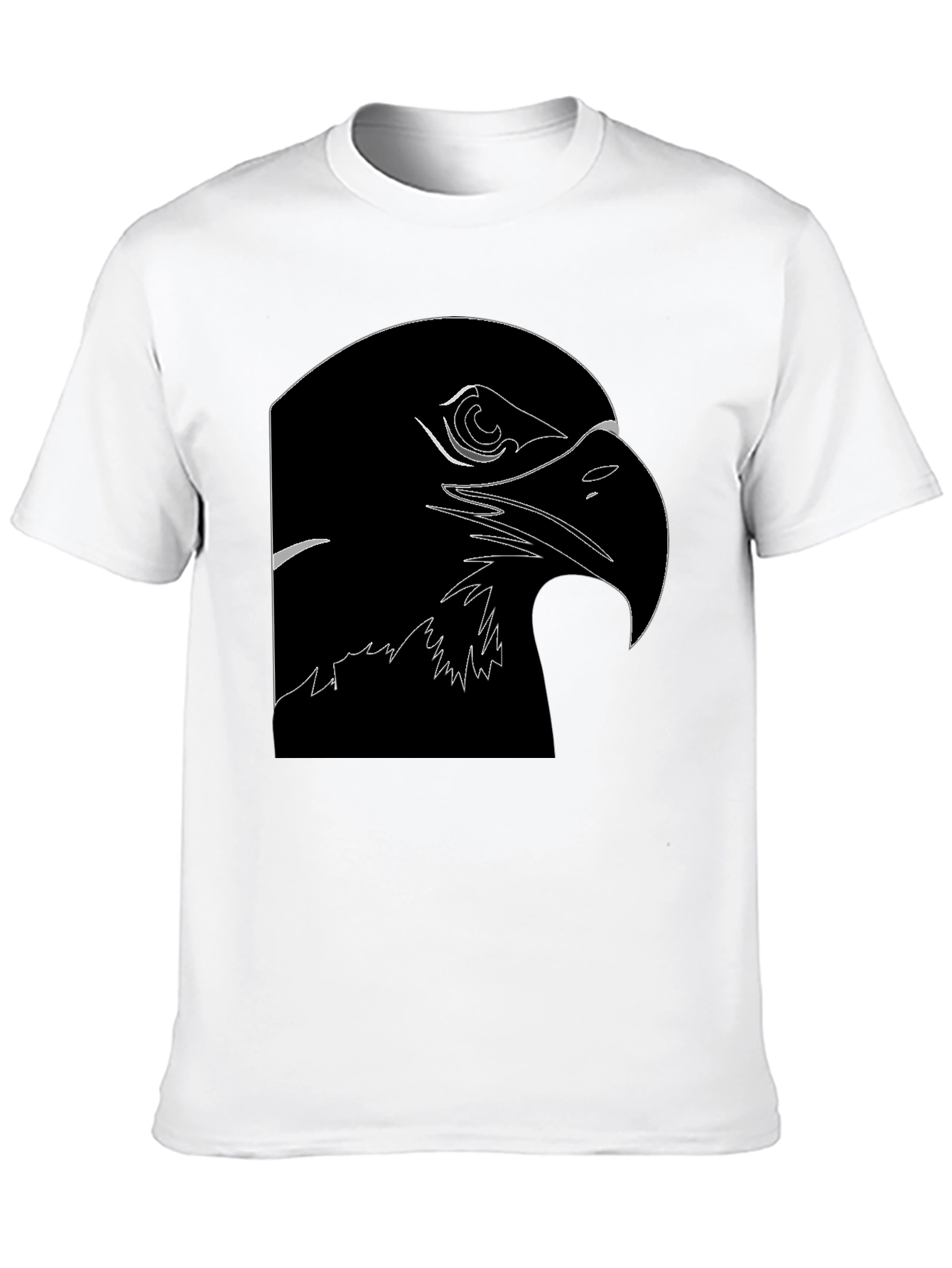 Eagle Outline Black T-Shirt