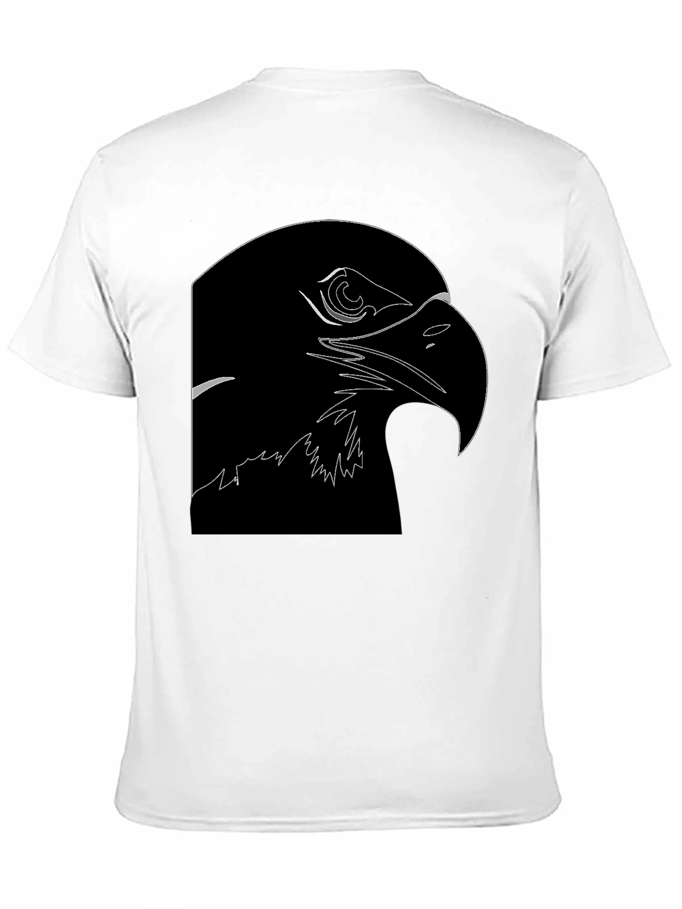 Eagle Outline Black T-Shirt