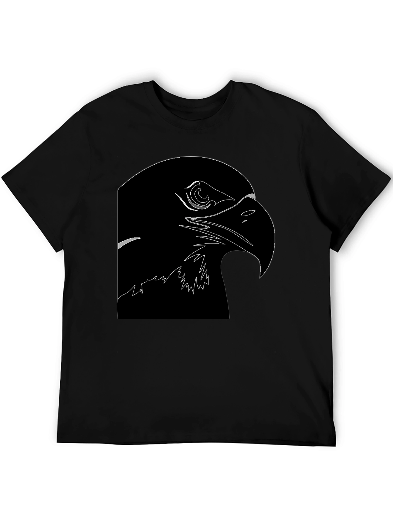 Eagle Outline Black T-Shirt