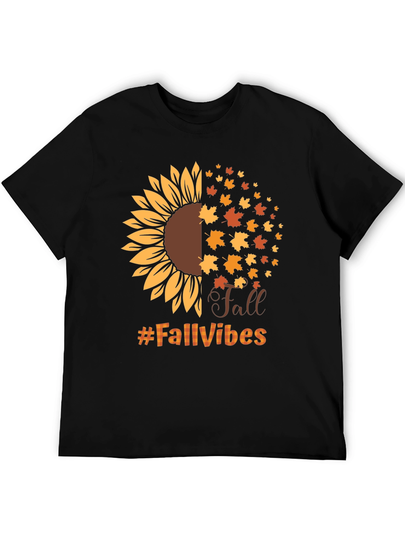 Fall Vibes Sunflower Graphic T-Shirt