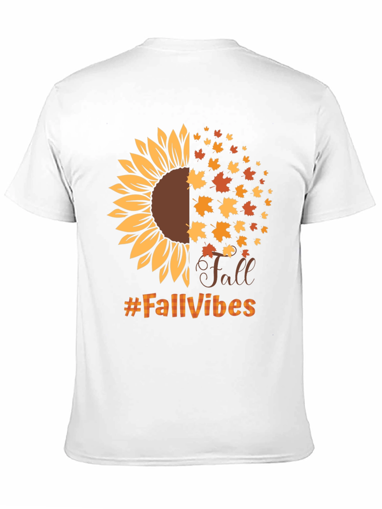 Fall Vibes Sunflower Graphic T-Shirt
