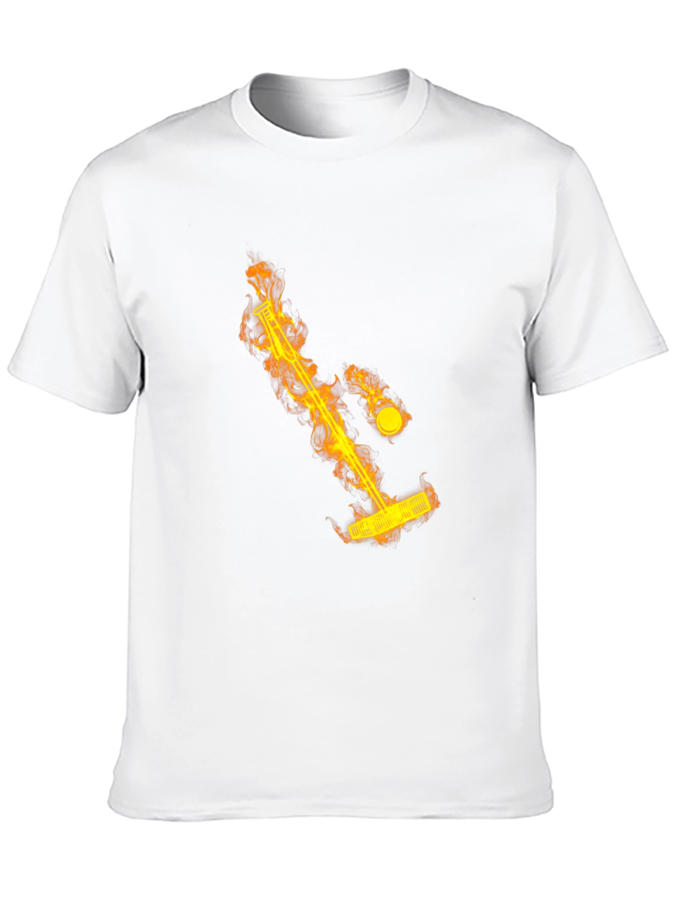 Flaming Mini Golf Tee Shirt - Unique Design
