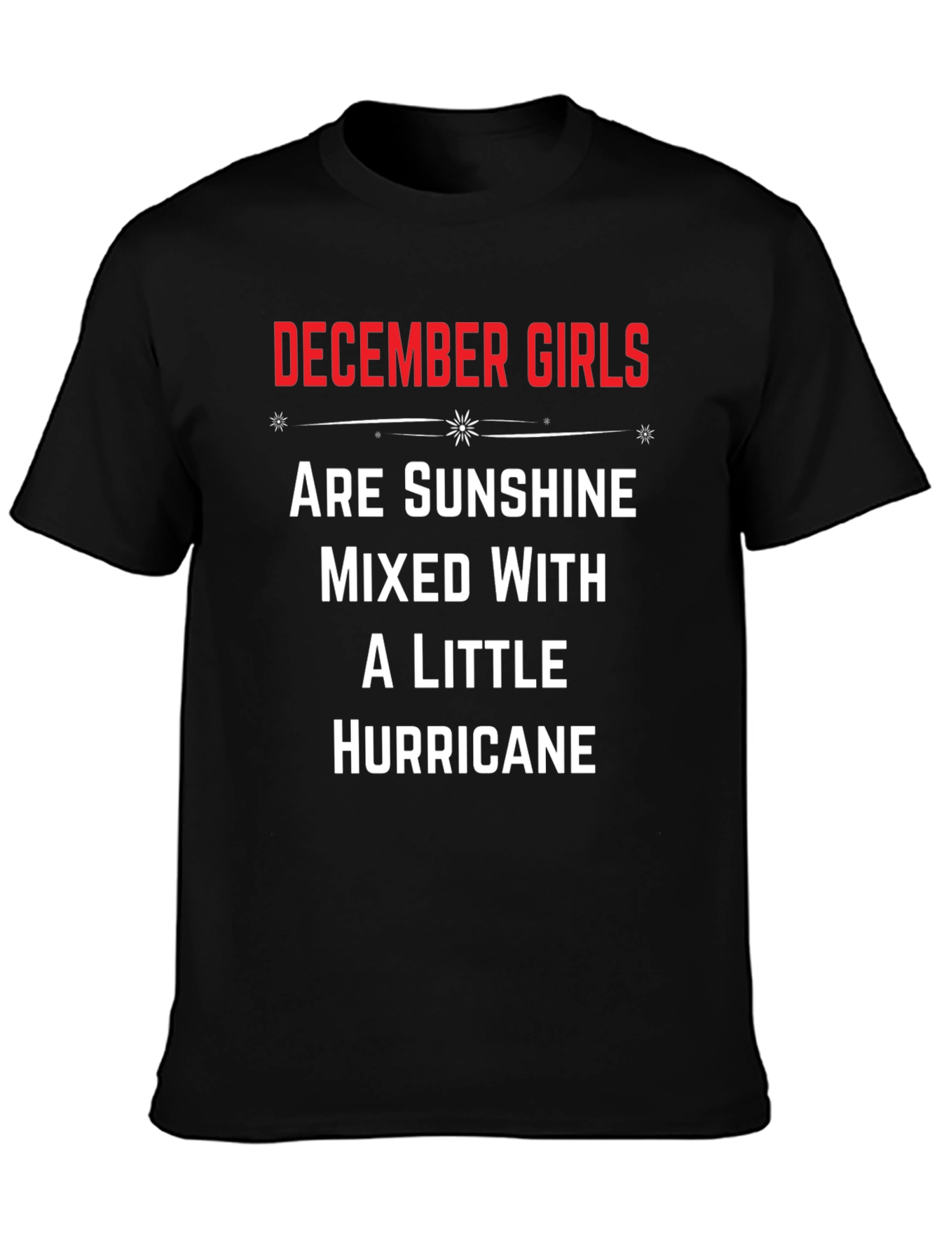 December Girls Sunshine Hurricane Black T-Shirt