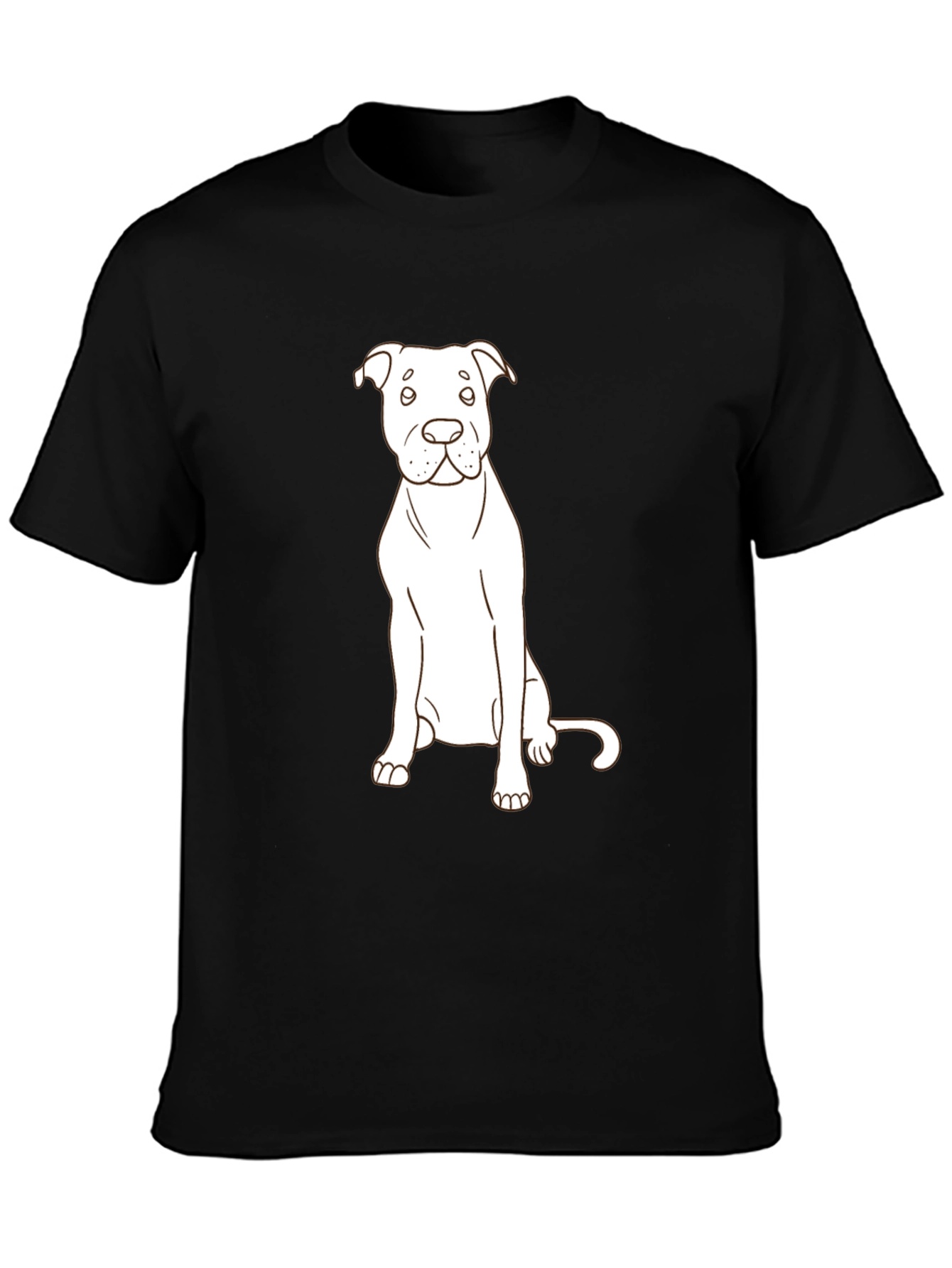 Dog Lovers Tee: Minimalist Pup Design