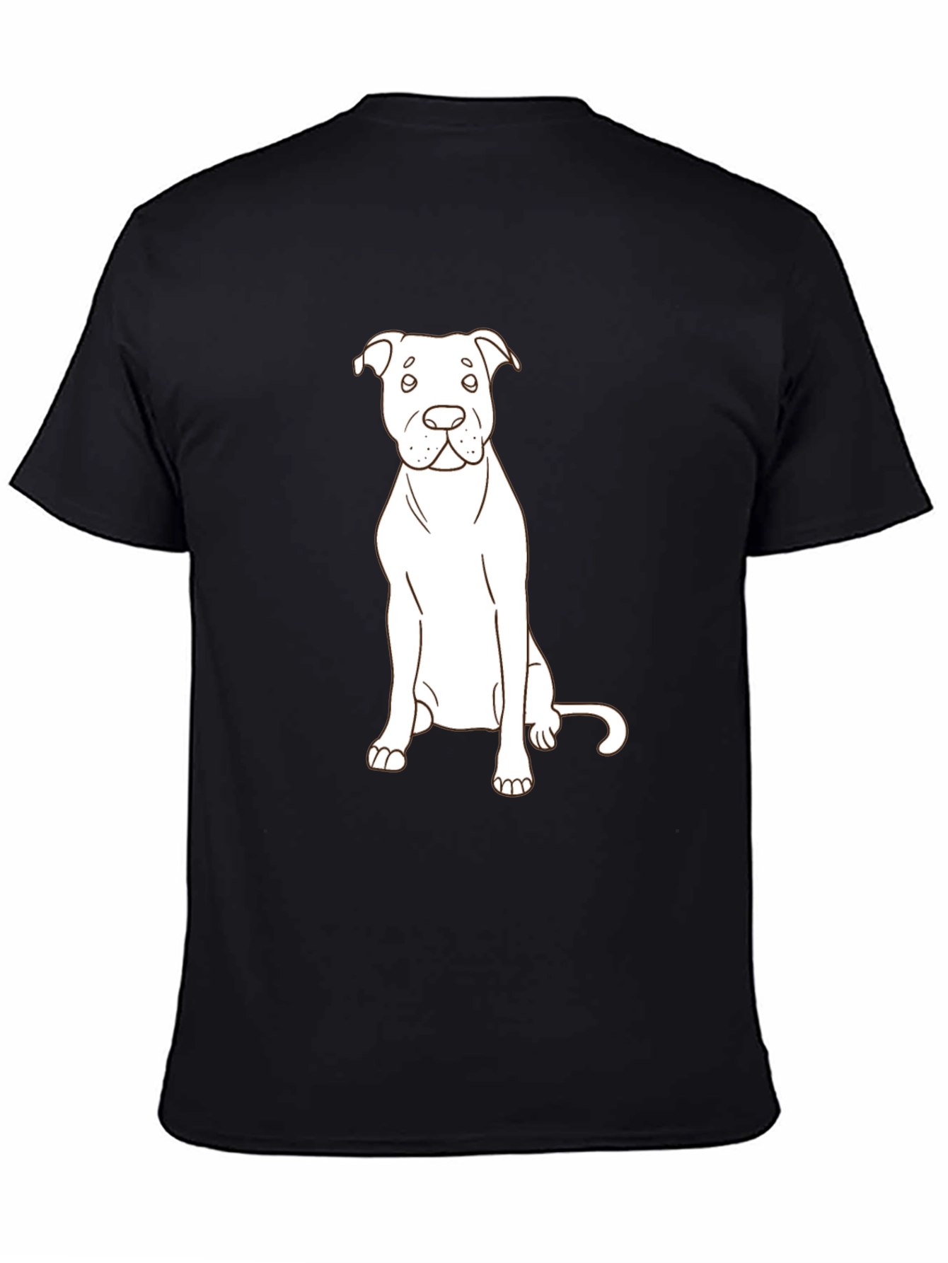 Dog Lovers Tee: Minimalist Pup Design