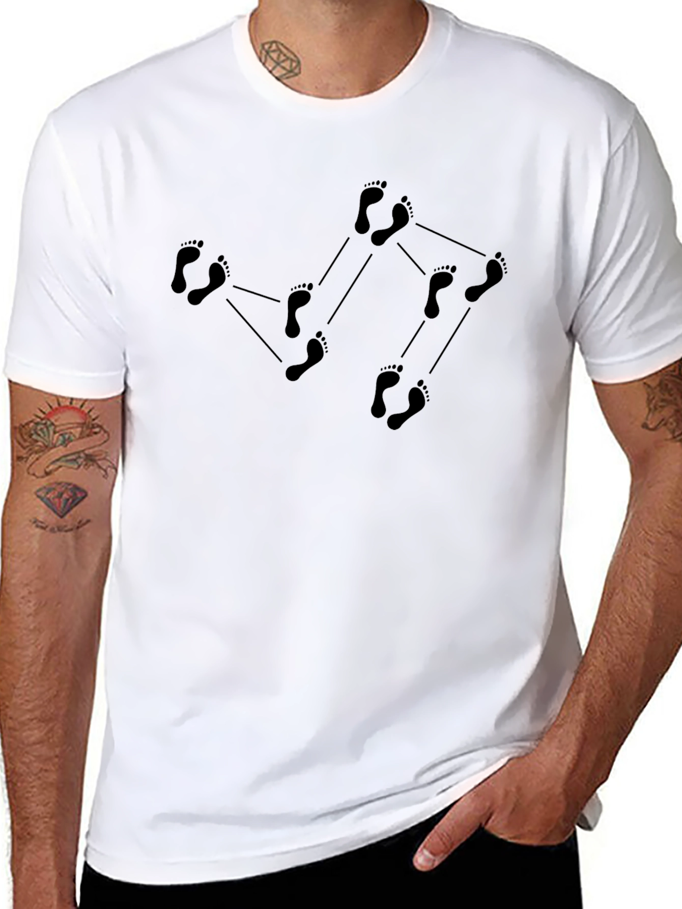 Footprint Constellation Black T-Shirt