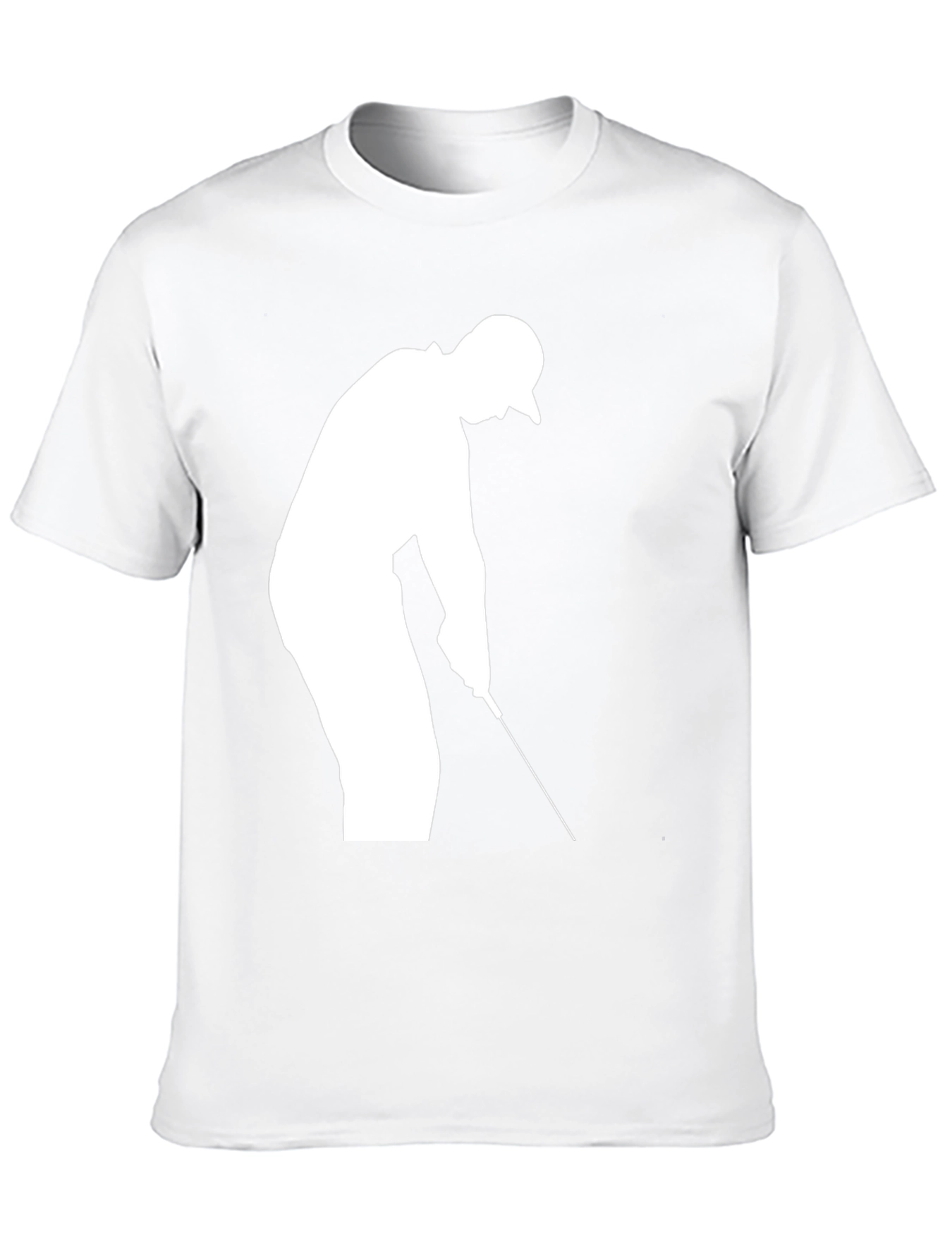 Golf Silhouette T-Shirt - Black Cotton Tee