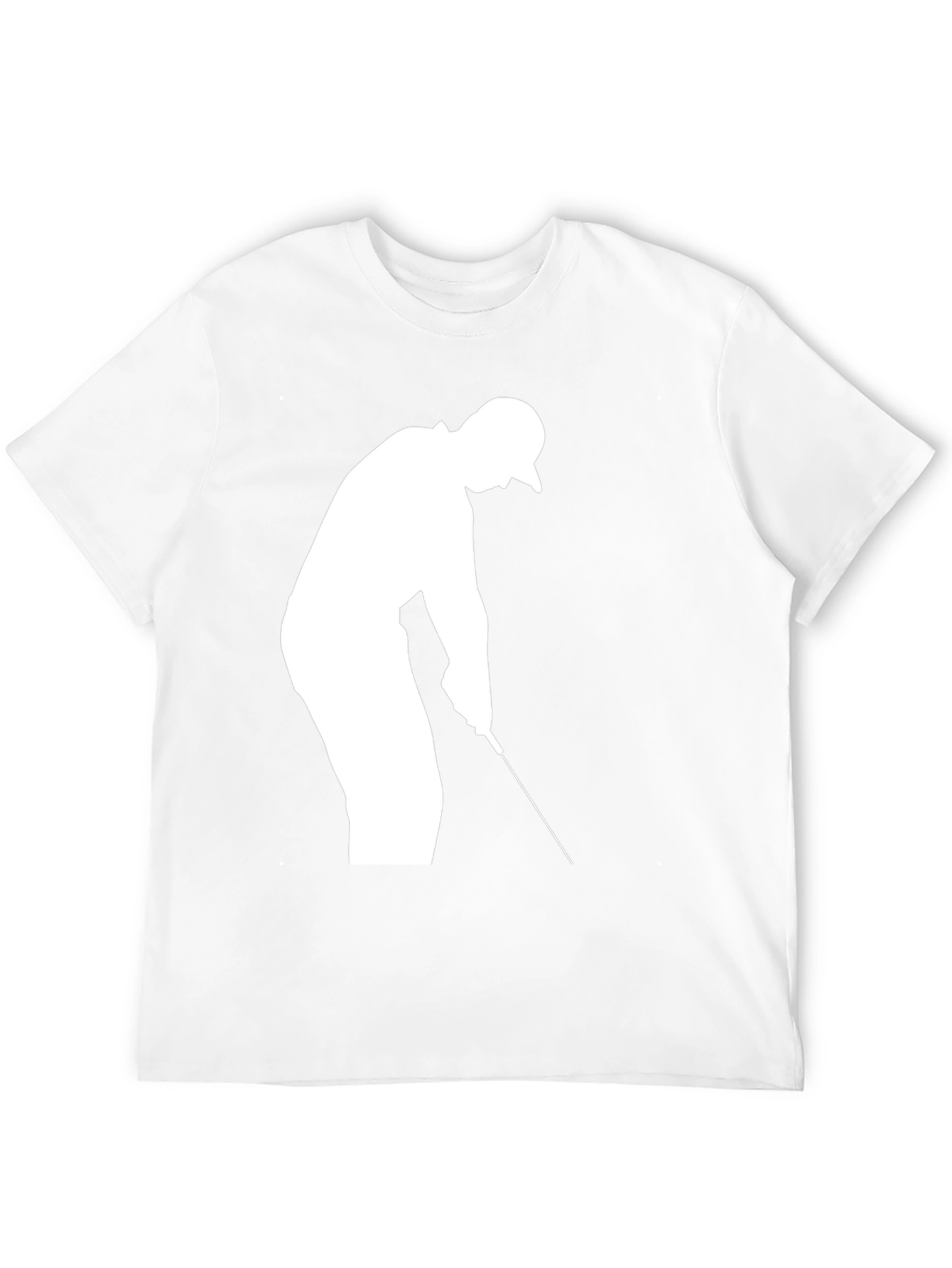 Golf Silhouette T-Shirt - Black Cotton Tee