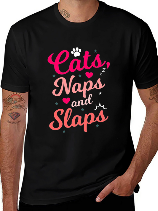 Cats Naps & Slaps Graphic Tee - Comfort Fit